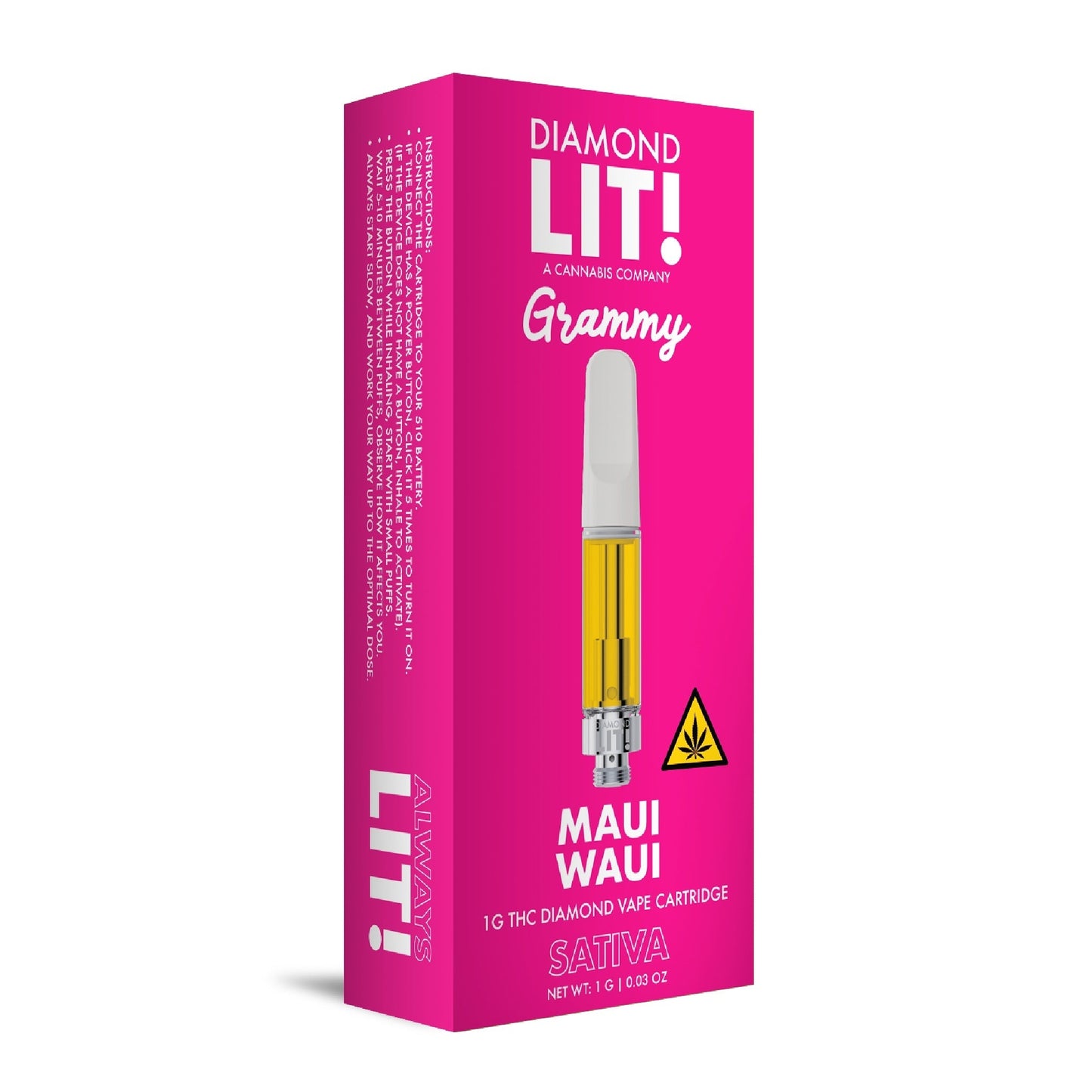 Lit! Grammy THC-A Cartridge 510 Thread 1000mg