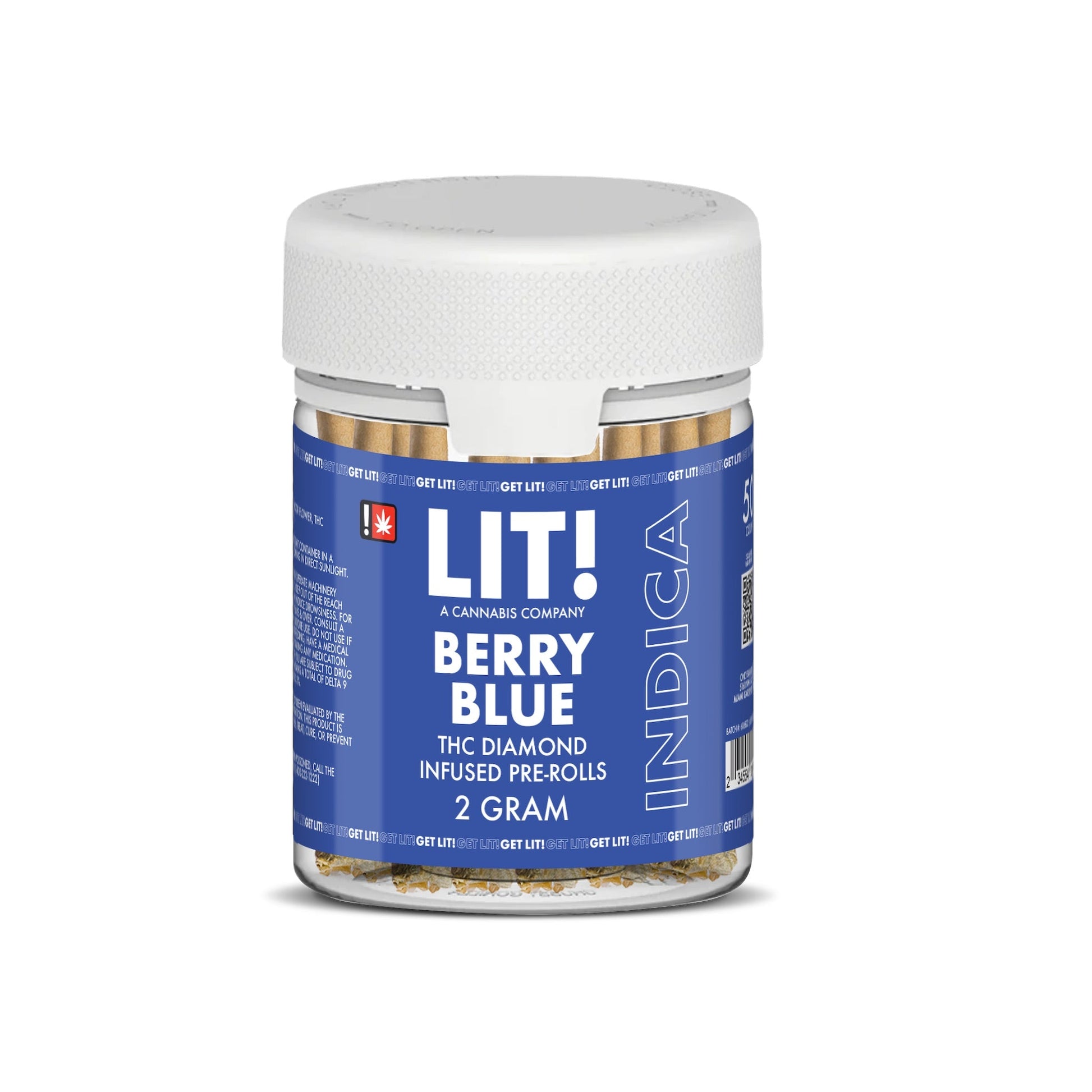 Lit! Thc Diamond Infused Pre-Rolls 2G 50-Count