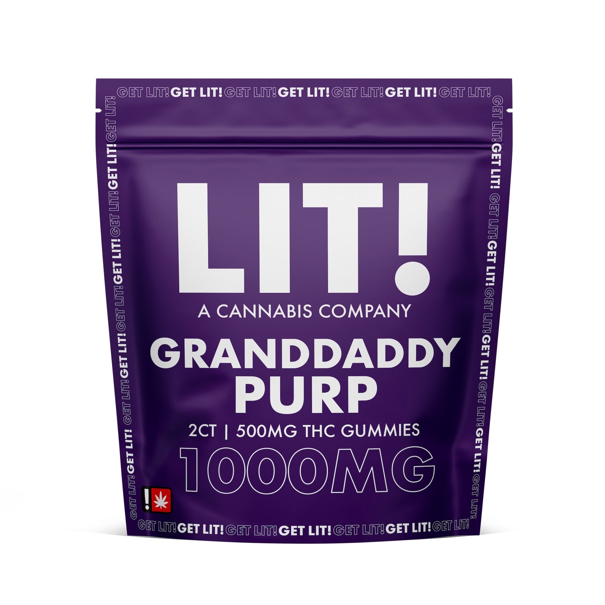 Lit! THC-A Gummies 1000mg 2ct