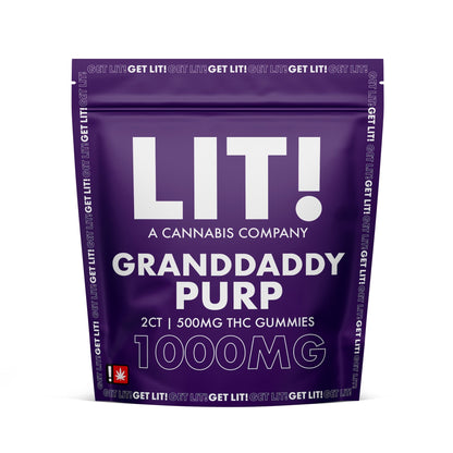 Lit! THC-A Gummies 1000mg 2ct