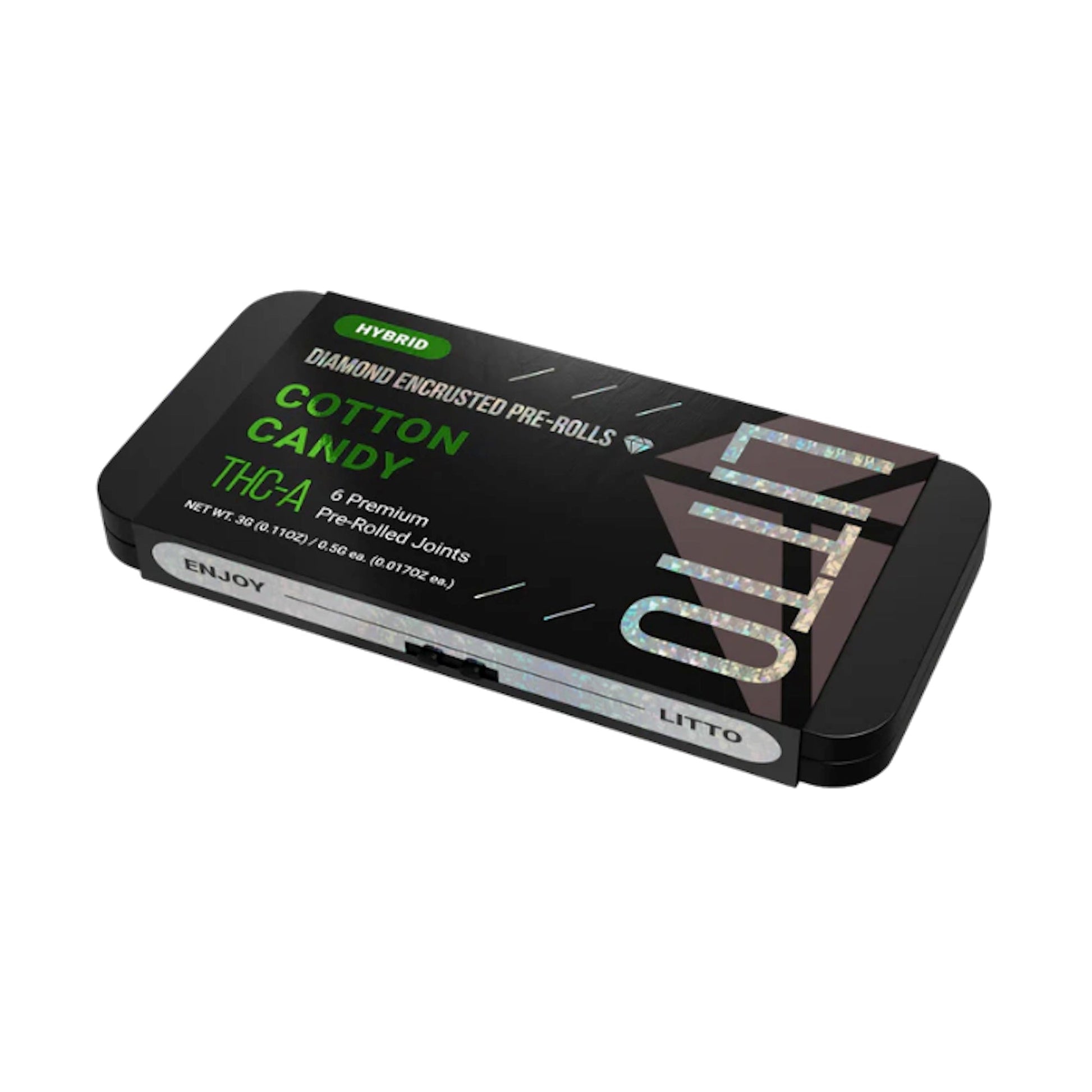 Litto Diamond Encrusted THC-A Pre-Rolls 3000mg 6ct