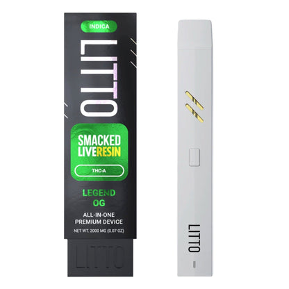 Litto Smacked Live Resin THC-A Vaporizer 2000mg