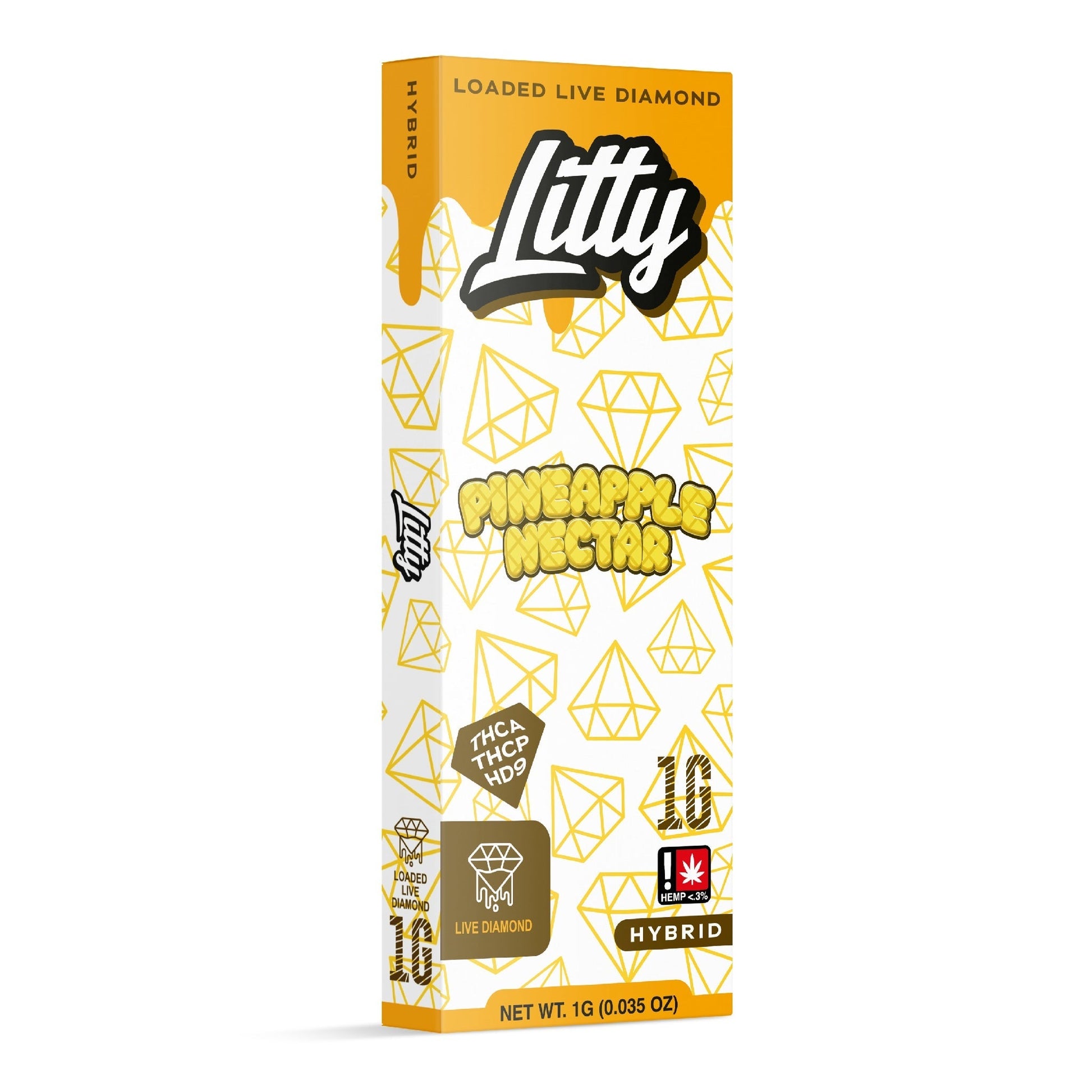 Litty Extracts Loaded Live Diamond THC-A + THC-P Vaporizer 1000mg