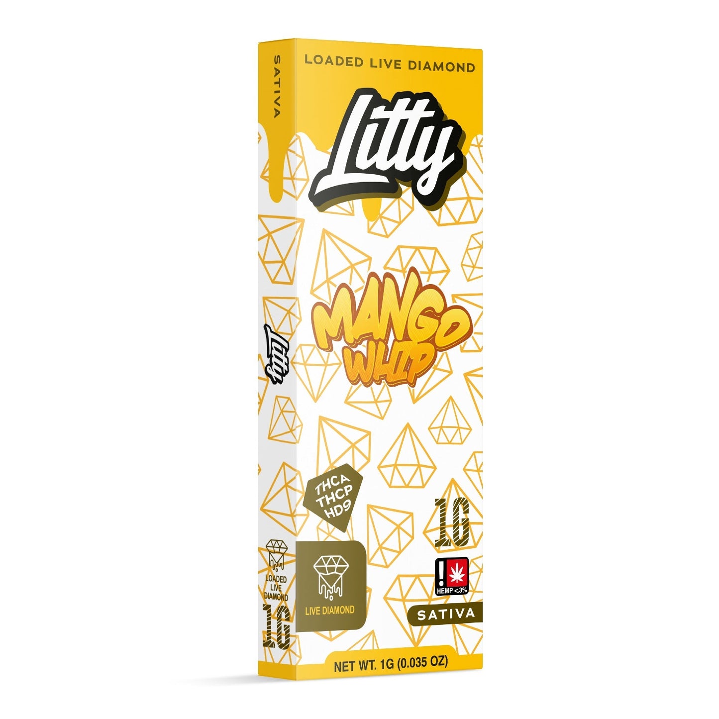 Litty Extracts Loaded Live Diamond THC-A + THC-P Vaporizer 1000mg