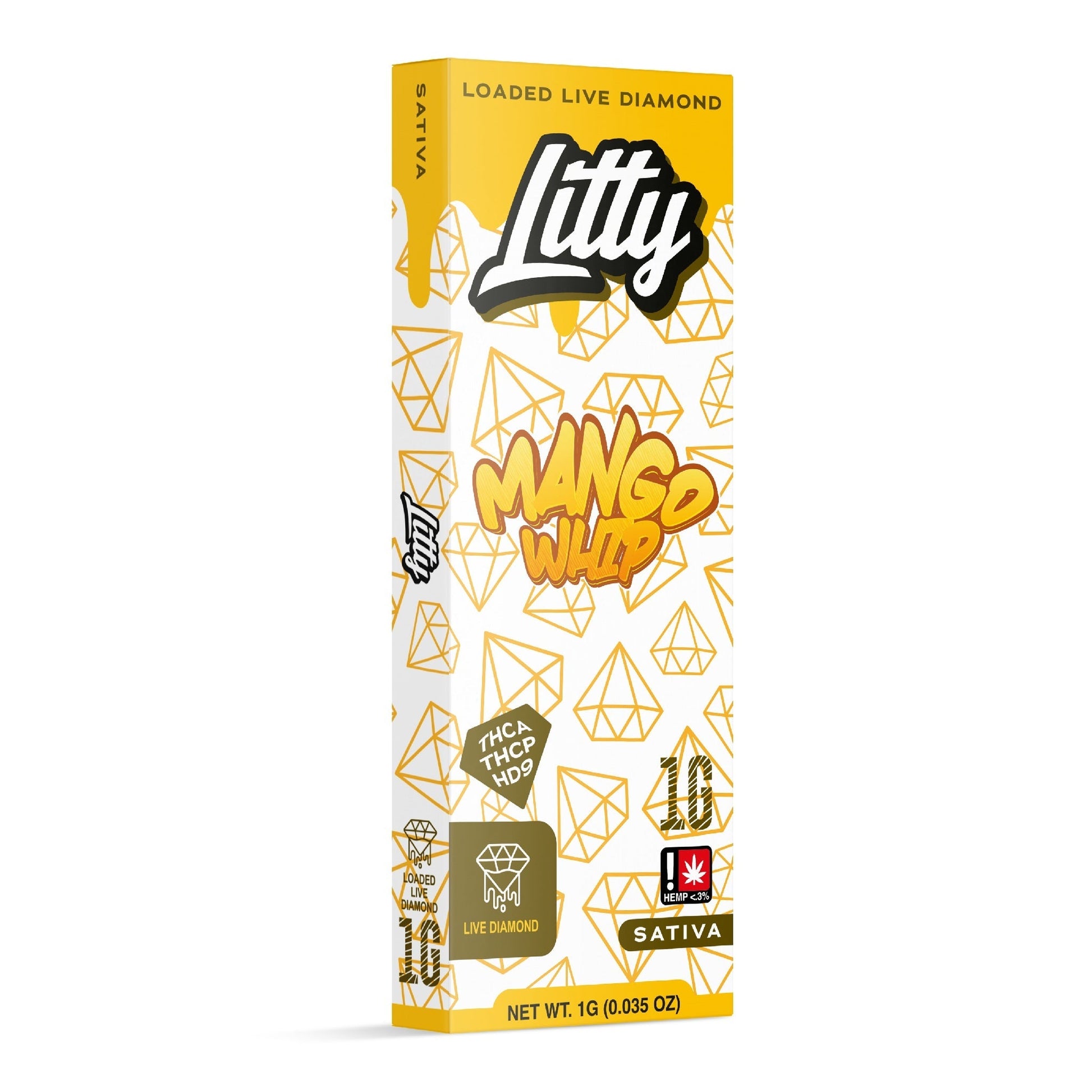 Litty Extracts Loaded Live Diamond THC-A + THC-P Vaporizer 1000mg