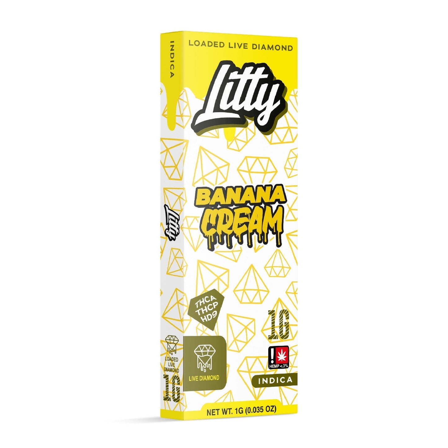 Litty Extracts Loaded Live Diamond THC-A + THC-P Vaporizer 1000mg