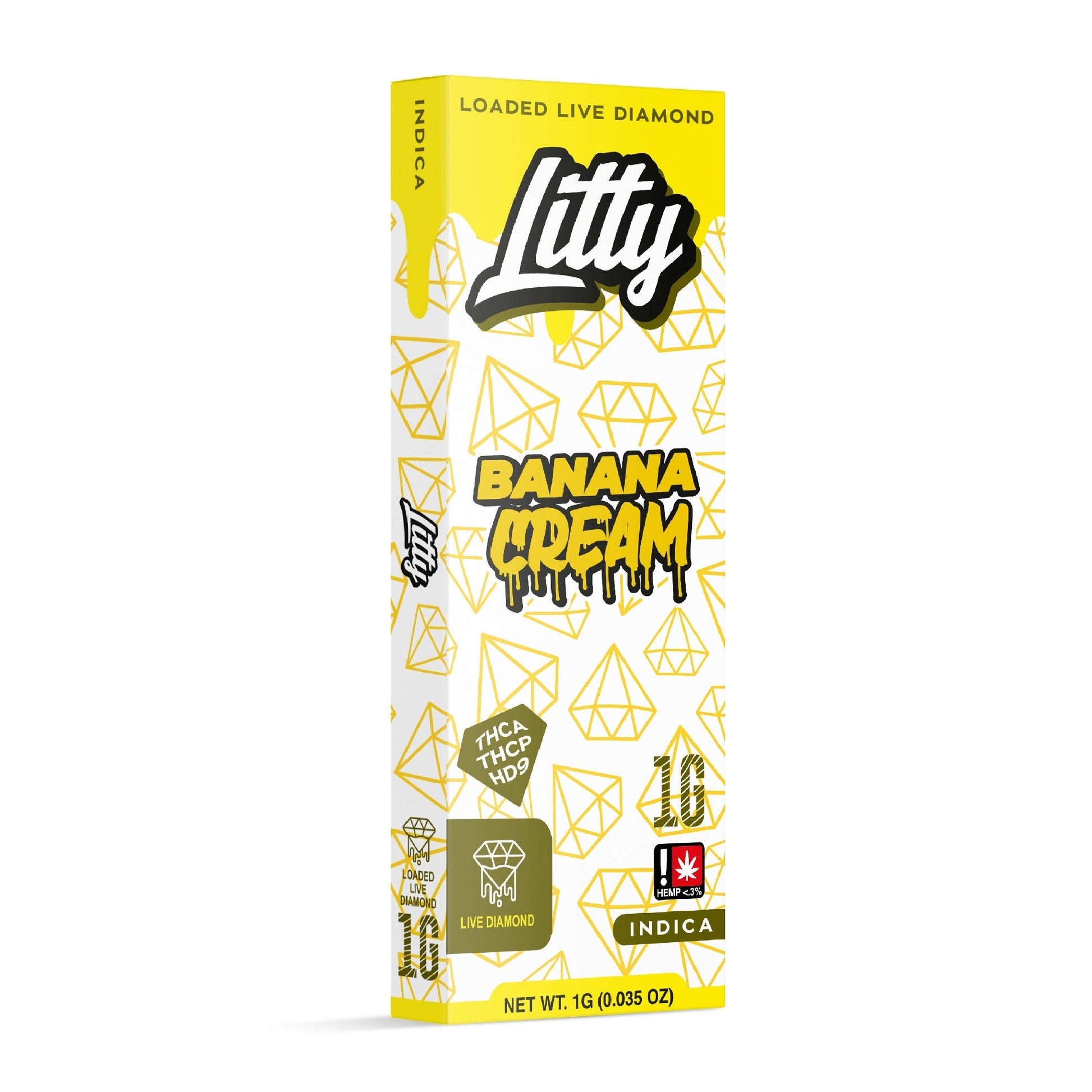 Litty Extracts Loaded Live Diamond THC-A + THC-P Vaporizer 1000mg