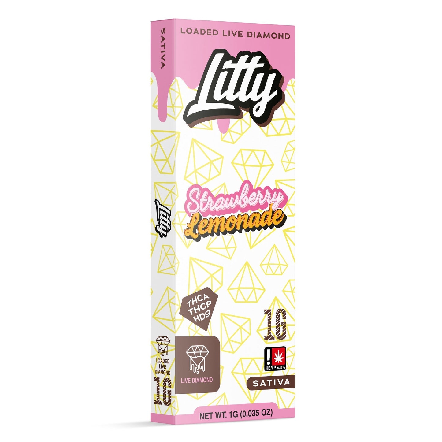 Litty Extracts Loaded Live Diamond THC-A + THC-P Vaporizer 1000mg