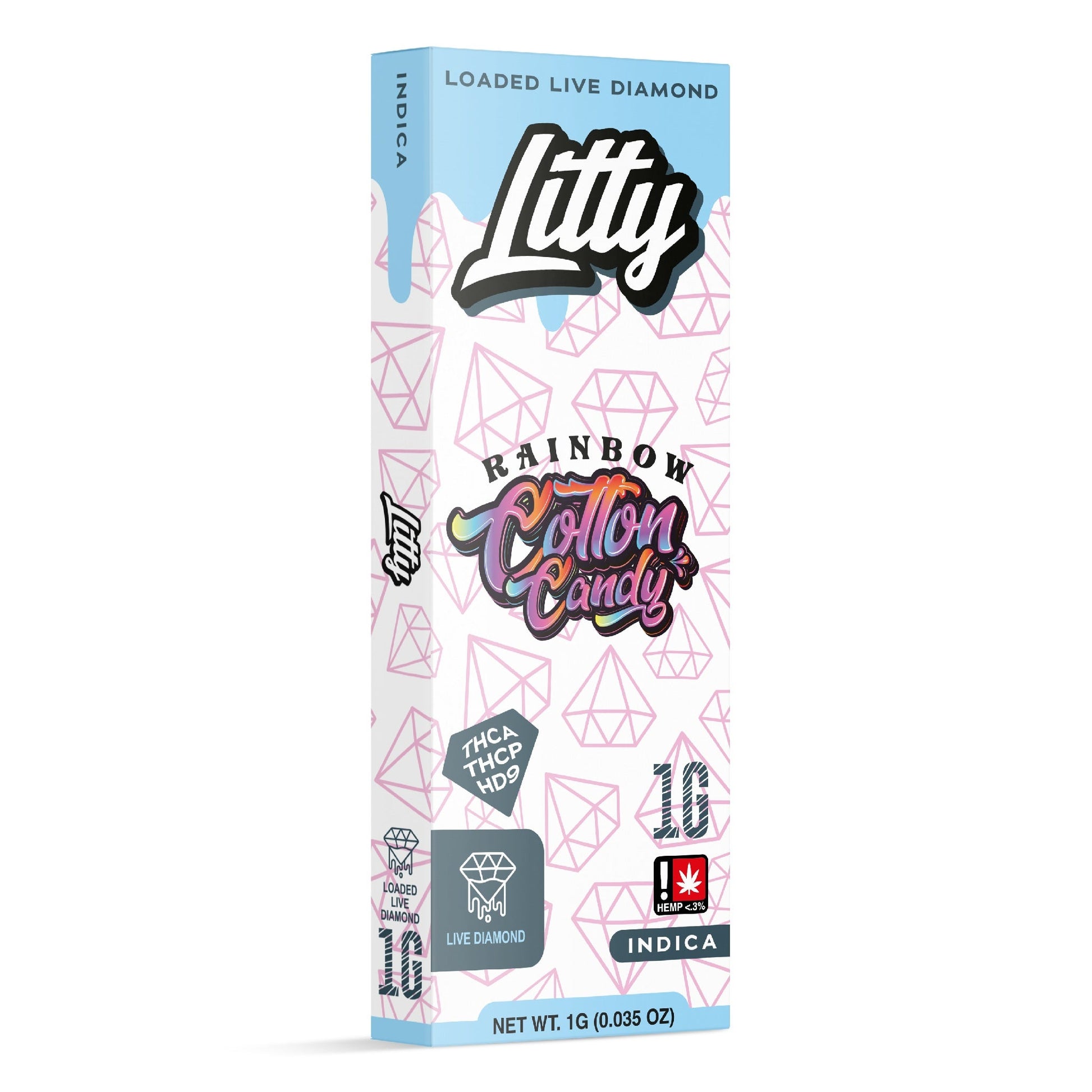 Litty Extracts Loaded Live Diamond THC-A + THC-P Vaporizer 1000mg