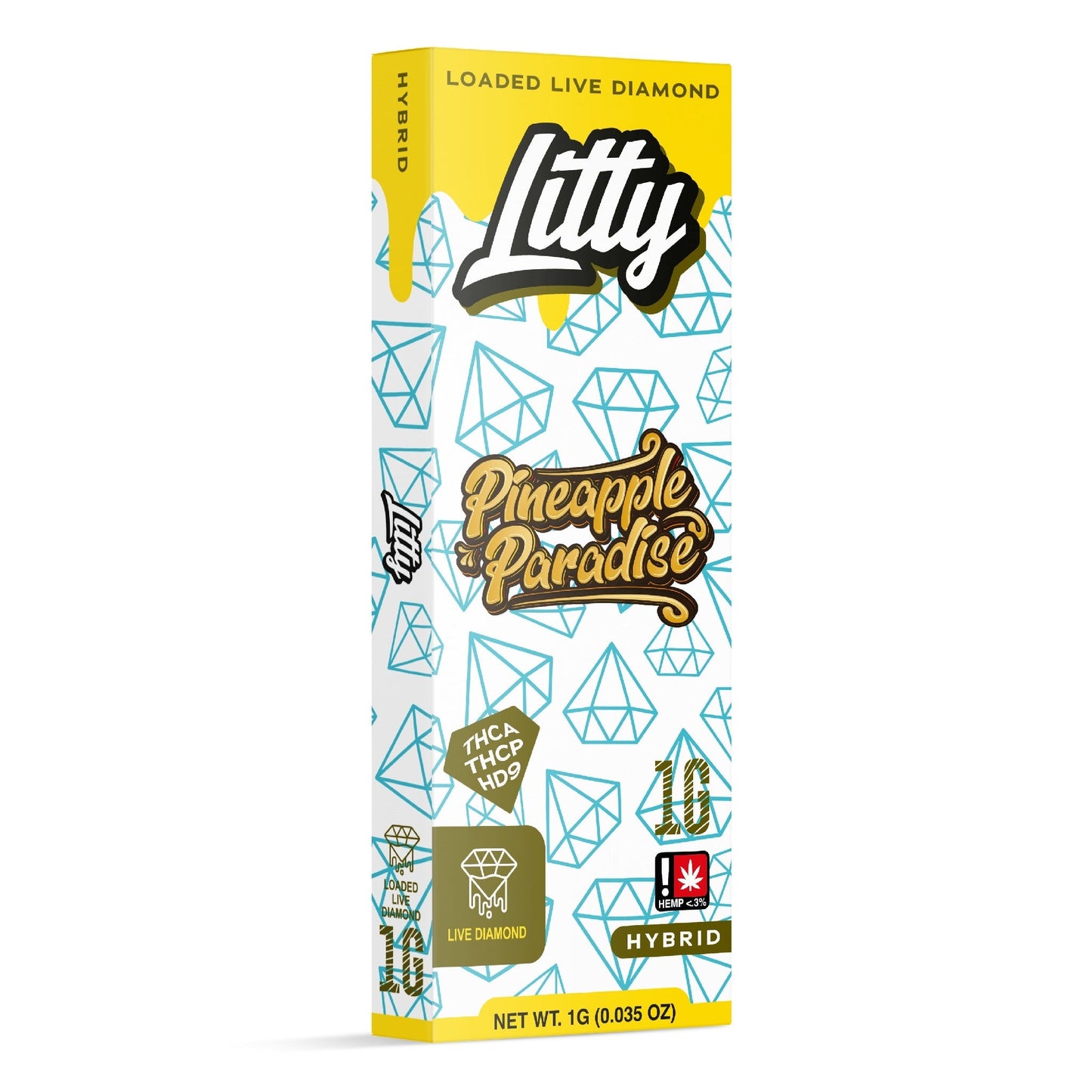 Litty Extracts Loaded Live Diamond THC-A + THC-P Vaporizer 1000mg