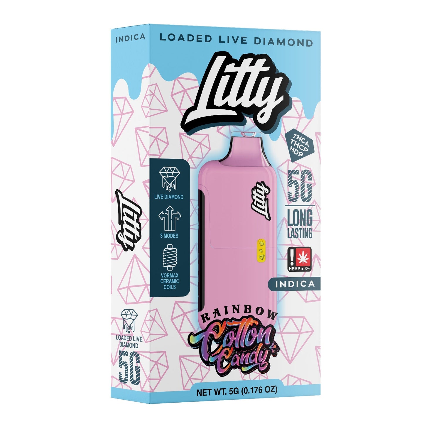 Litty THC-A Liquid Diamond Vaporizer 5000mg