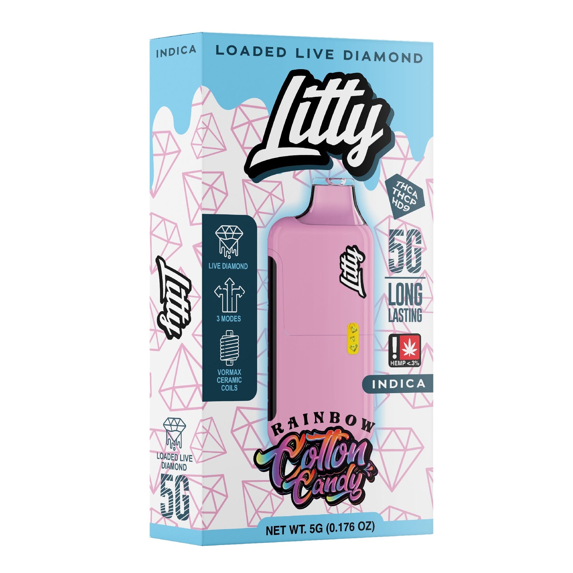 Litty THC-A Liquid Diamond Vaporizer 5000mg