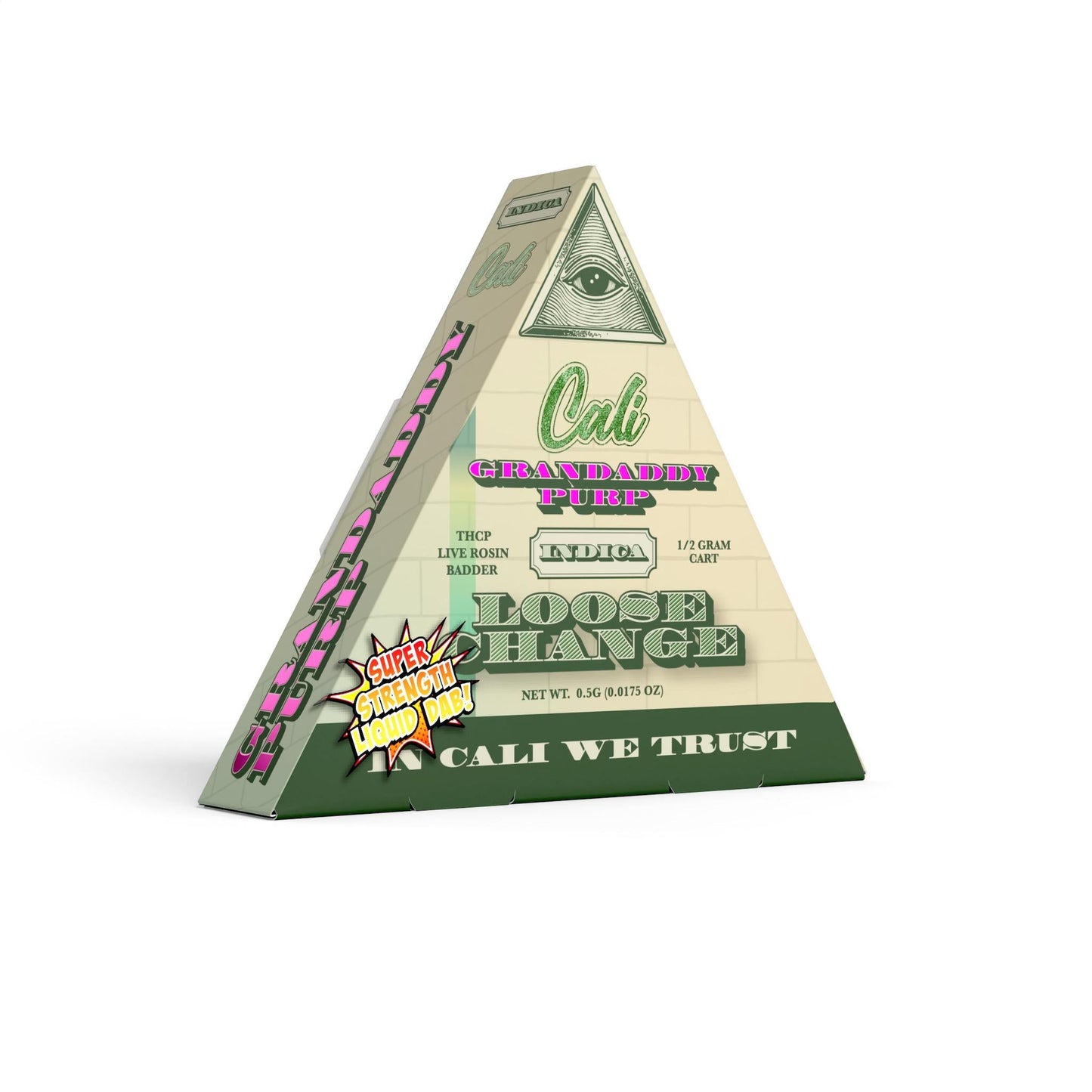 Cali Extrax Loose Change GDP THC-P Cartridge 500mg Indica