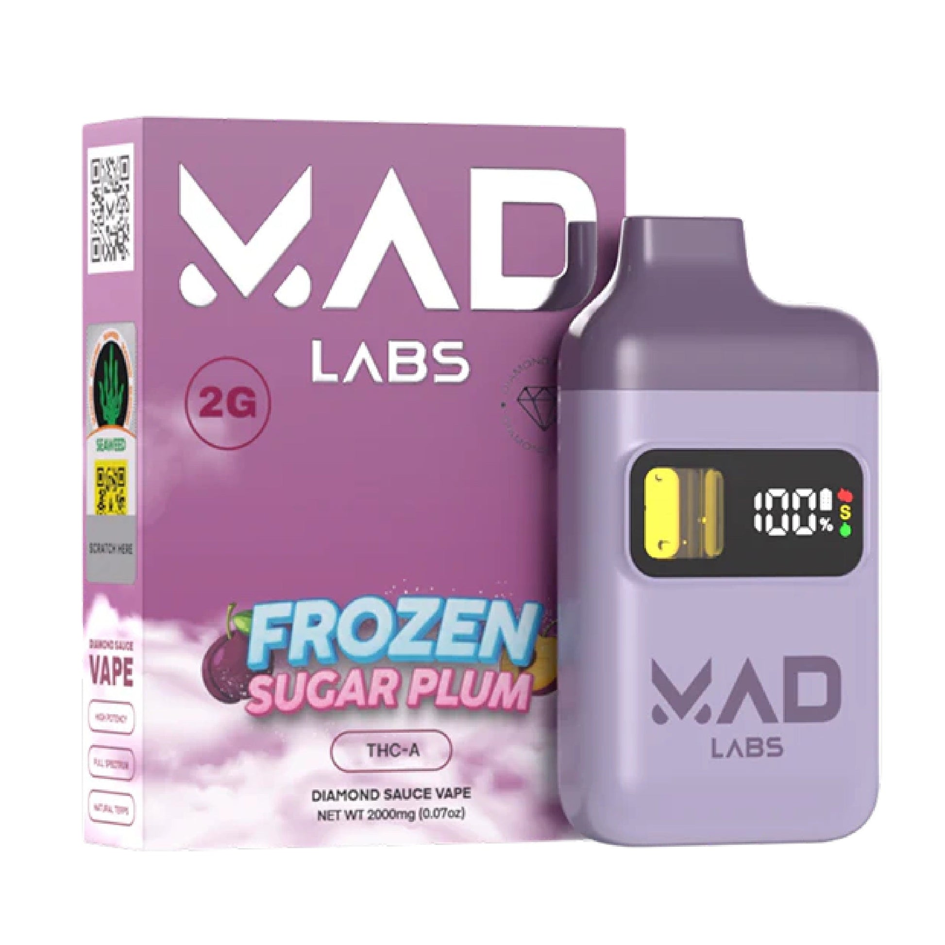 MAD Labs Diamond Sauce THC-A Vaporizer 2000mg