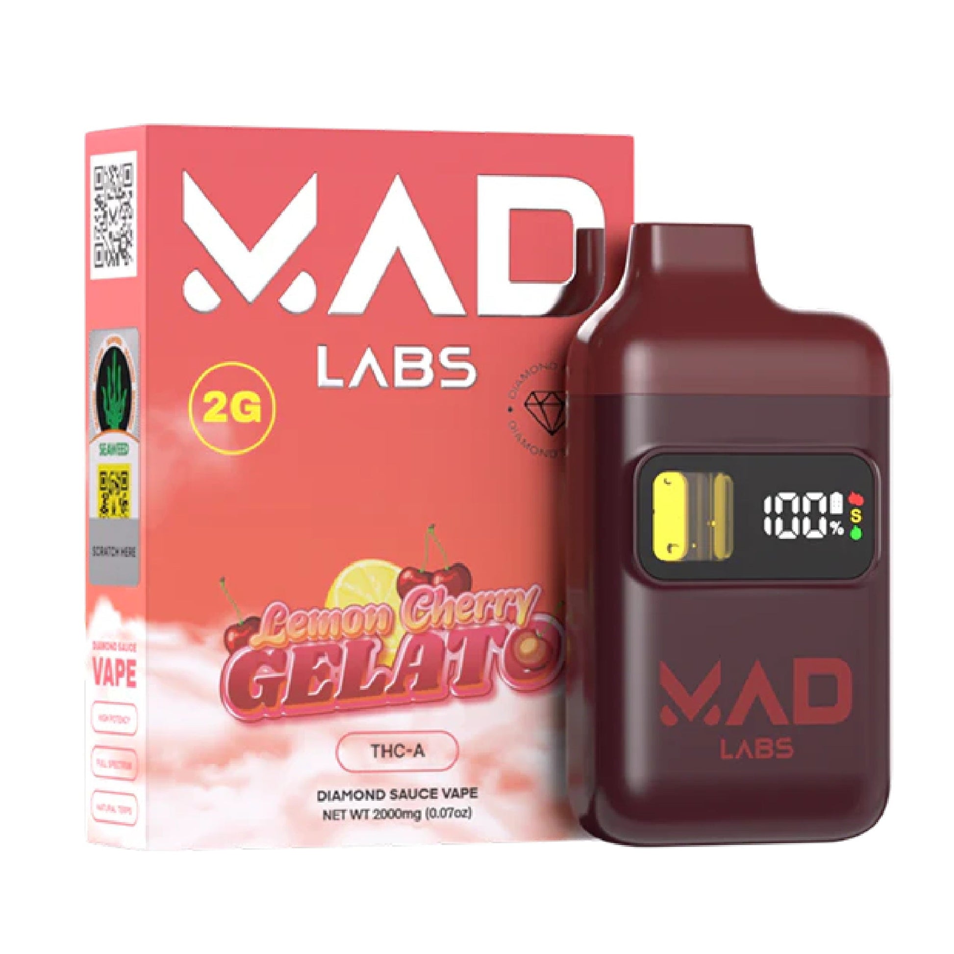 MAD Labs Diamond Sauce THC-A Vaporizer 2000mg
