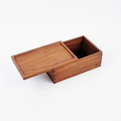 Marley Natural Lock Stash Box Black Walnut Wood