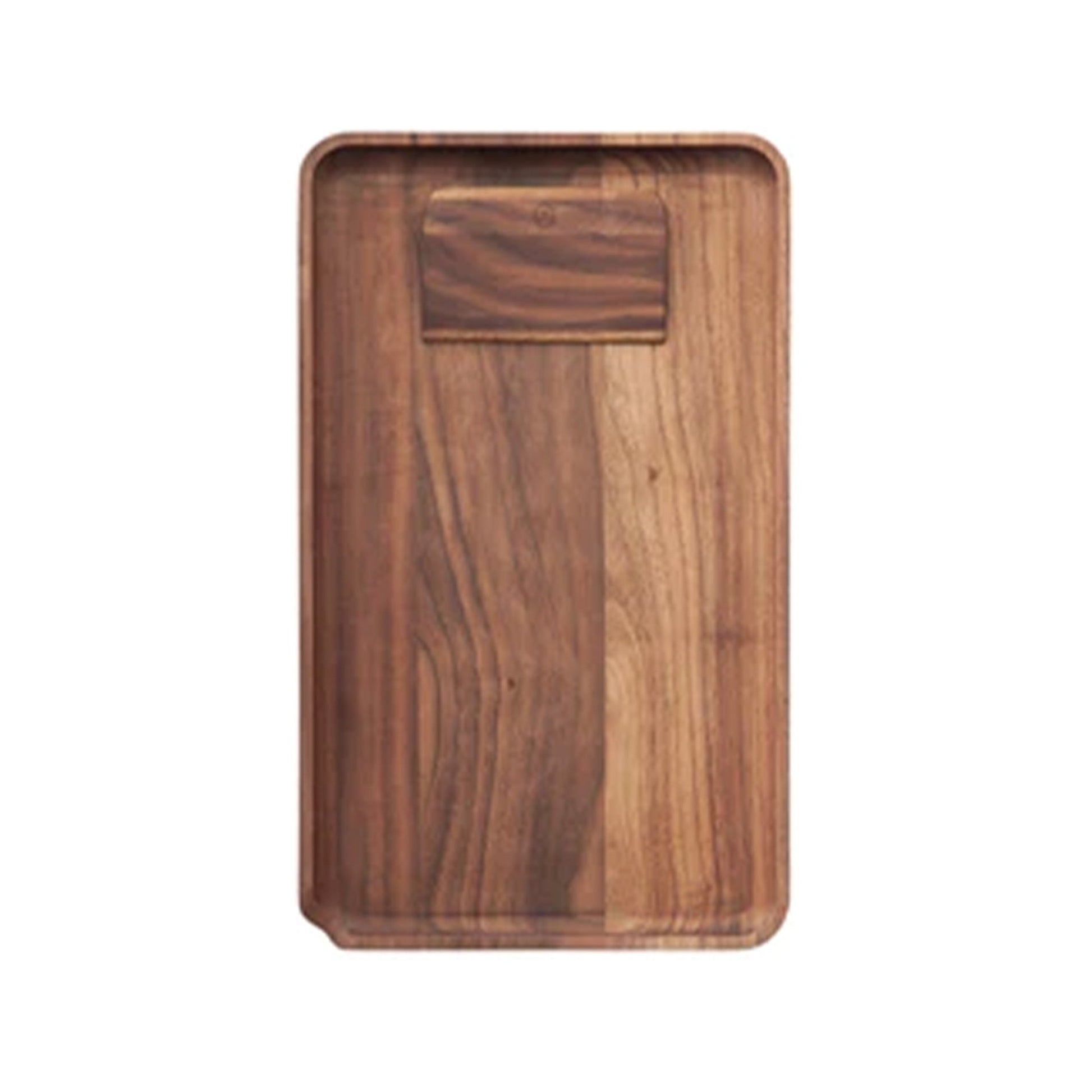 Marley Natural Black Walnut Wood Rolling Tray 9in