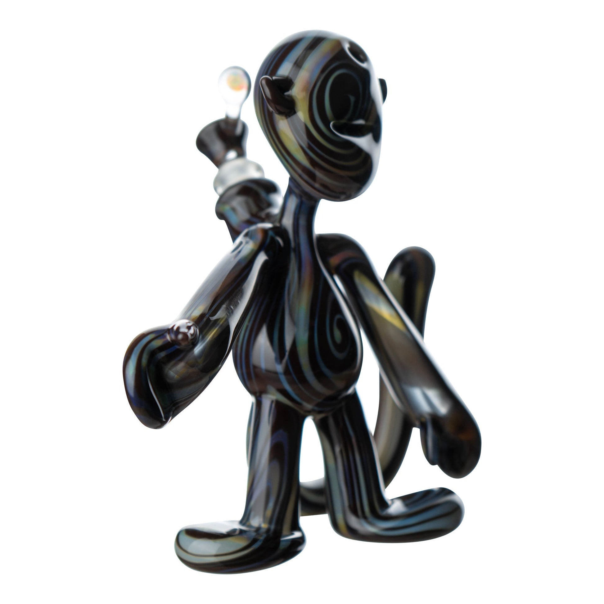 Hurley Glass Matchstick Man Bong 7in