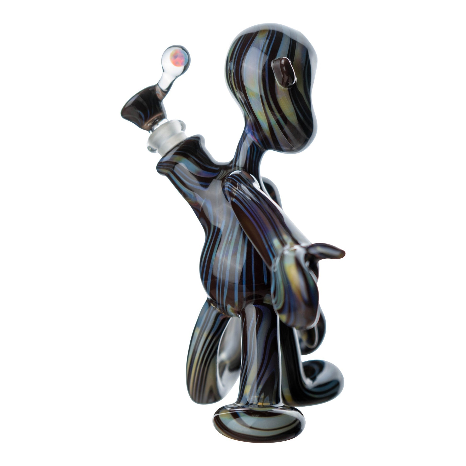 Hurley Glass Matchstick Man Bong 7in