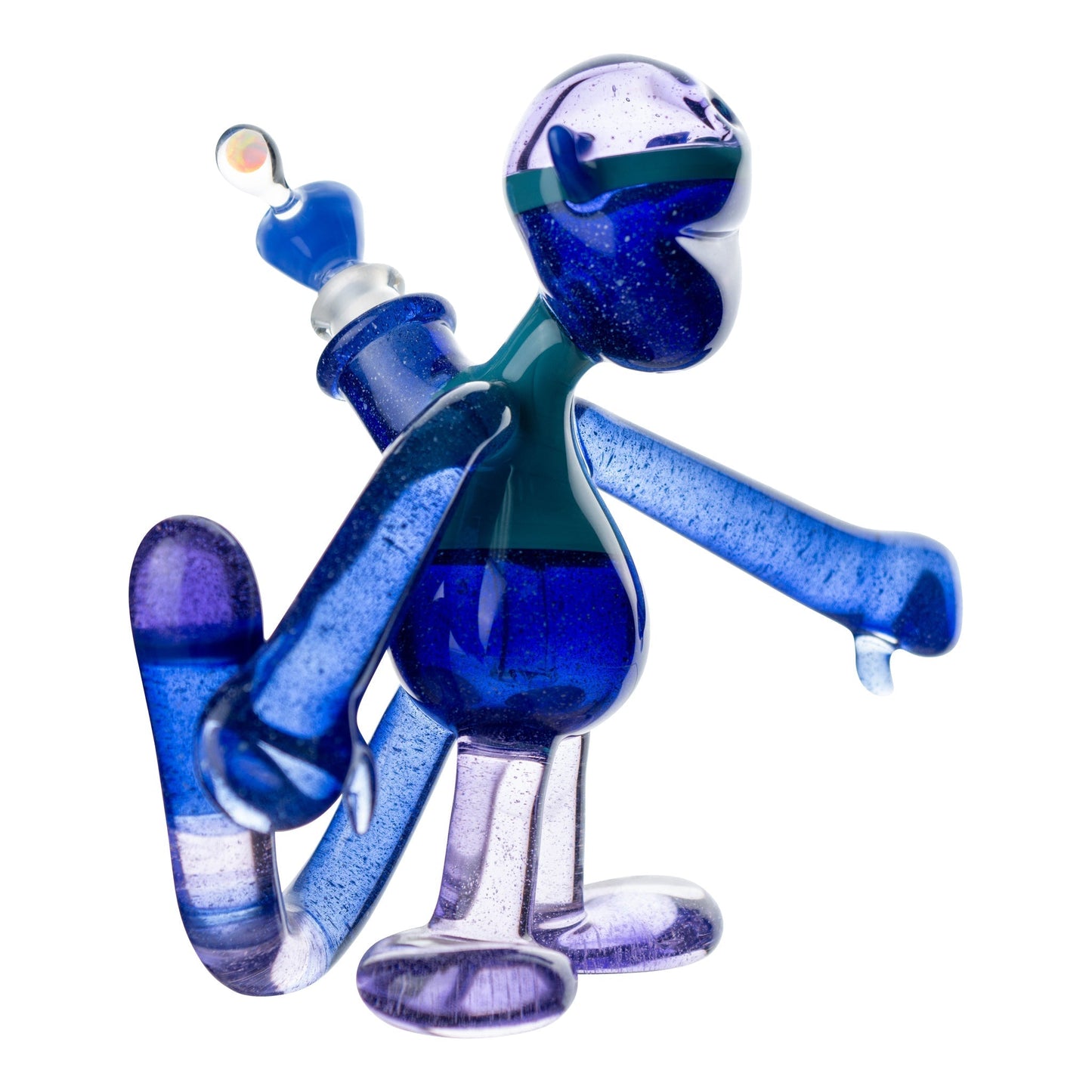 Hurley Glass Matchstick Man Bong 7in