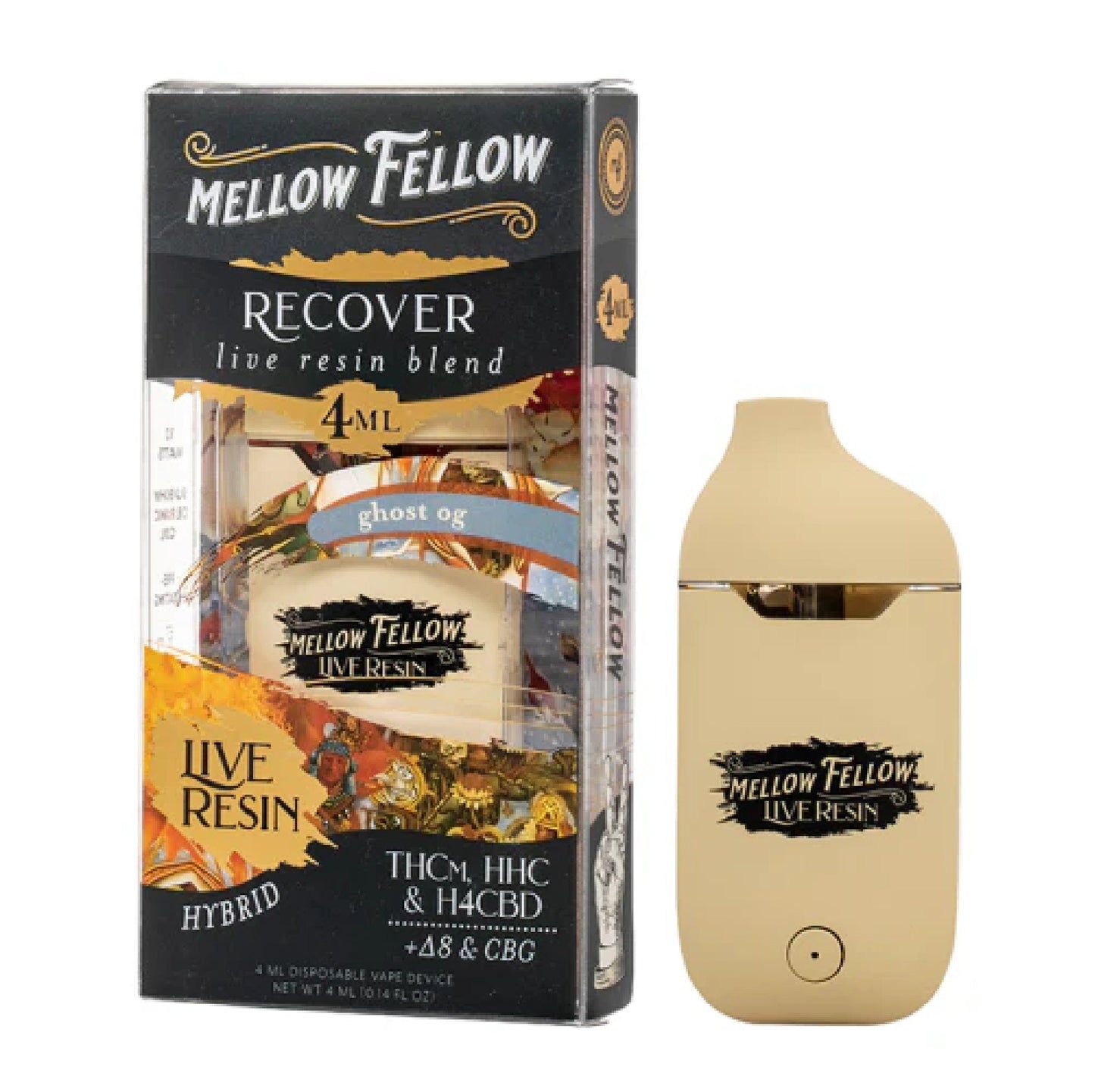 Mellow Fellow Live Resin Vaporizer 4000mg