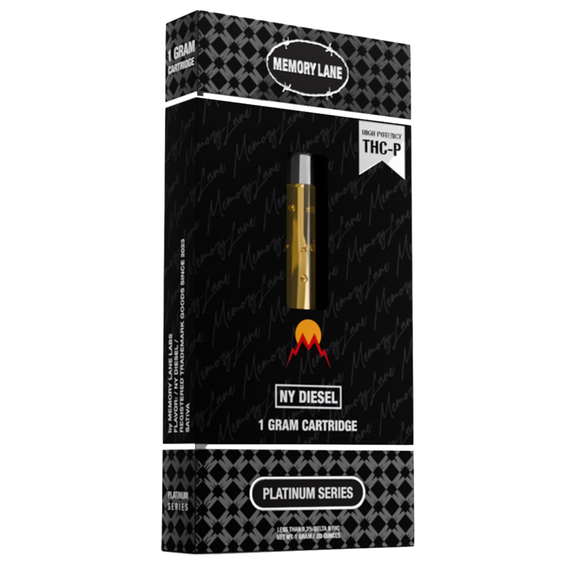 Memory Lane Ny Diesel Thc-P Cartridge 1000mg 1ml 510 Thread