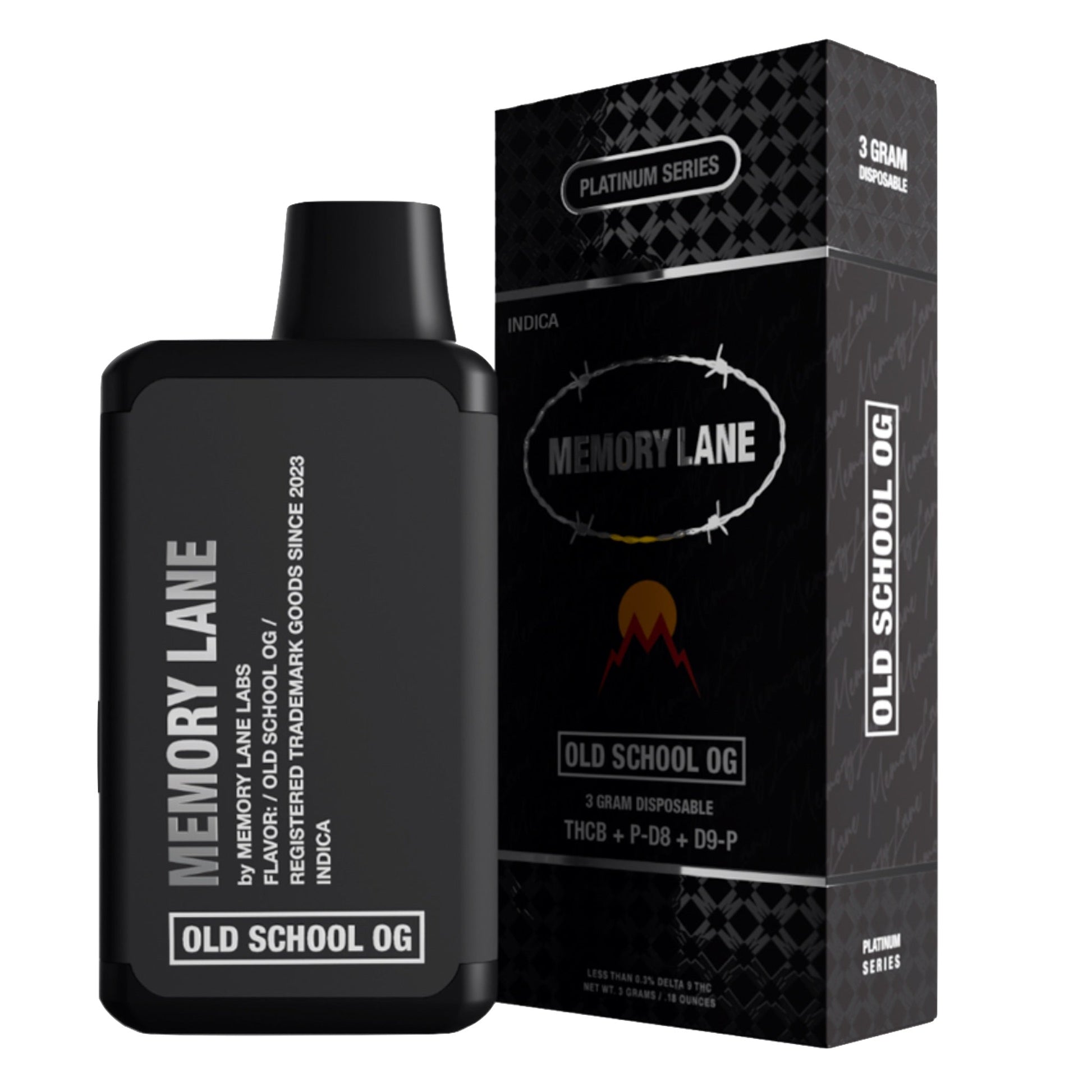 Memory Lane Old School OG THC-B Delta 8 Vaporizer 3000mg