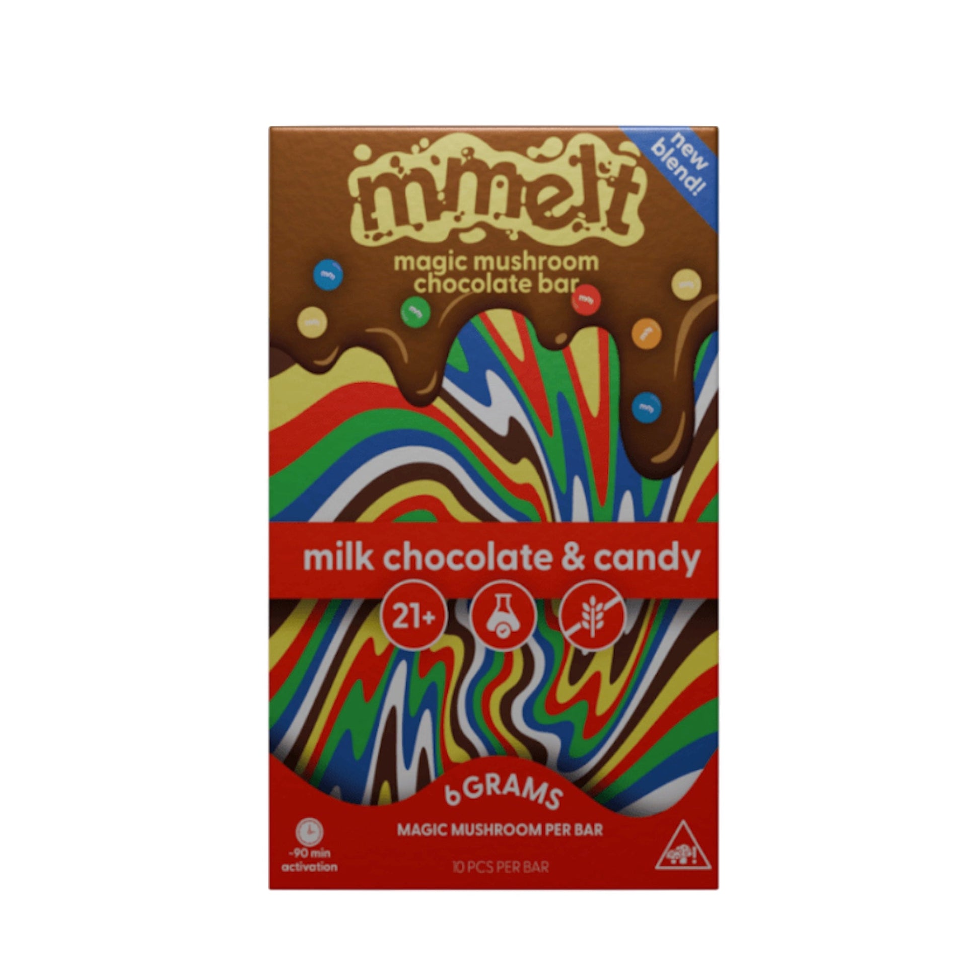 Mmelt Magic Mushroom Chocolate Candies Bar 57g