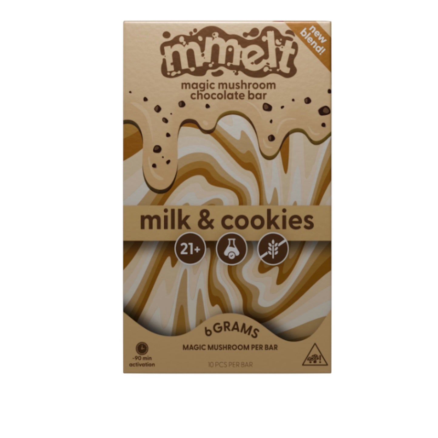 Mmelt Magic Mushroom Milk n Cookies Chocolate Bar 6g