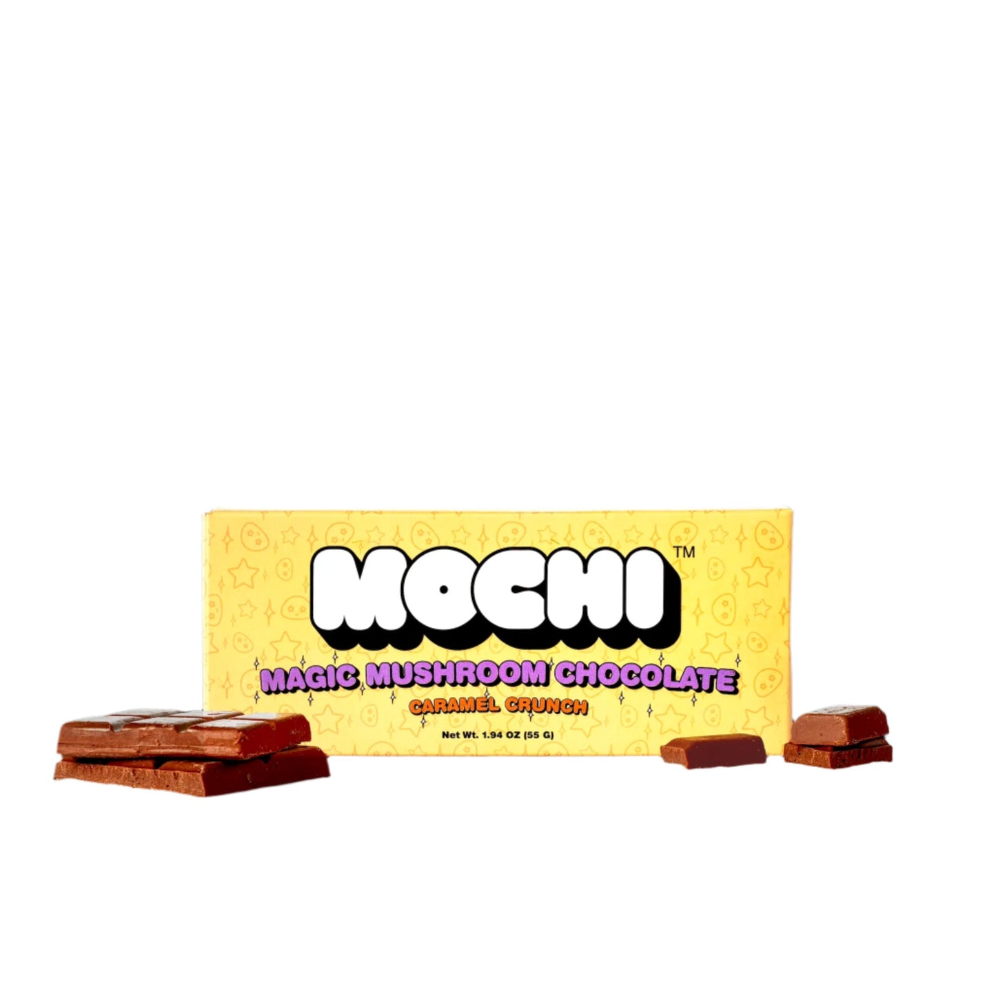 Mochi Magic Mushroom Caramel Crunch Chocolate 1 Bar
