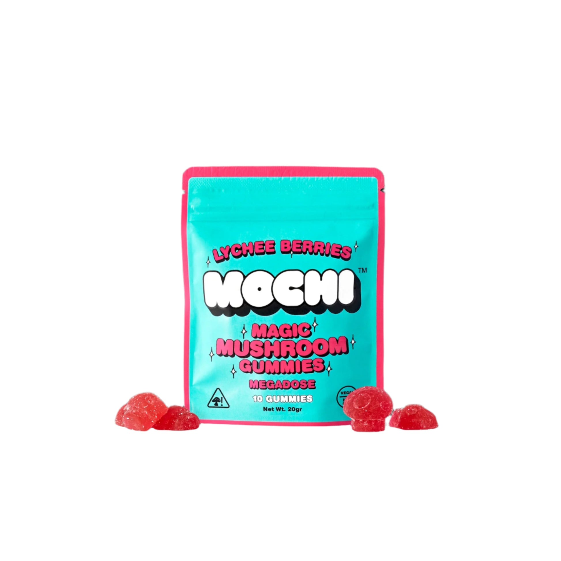 Mochi Magic Mushroom Lychee Berries Gummies 10ct