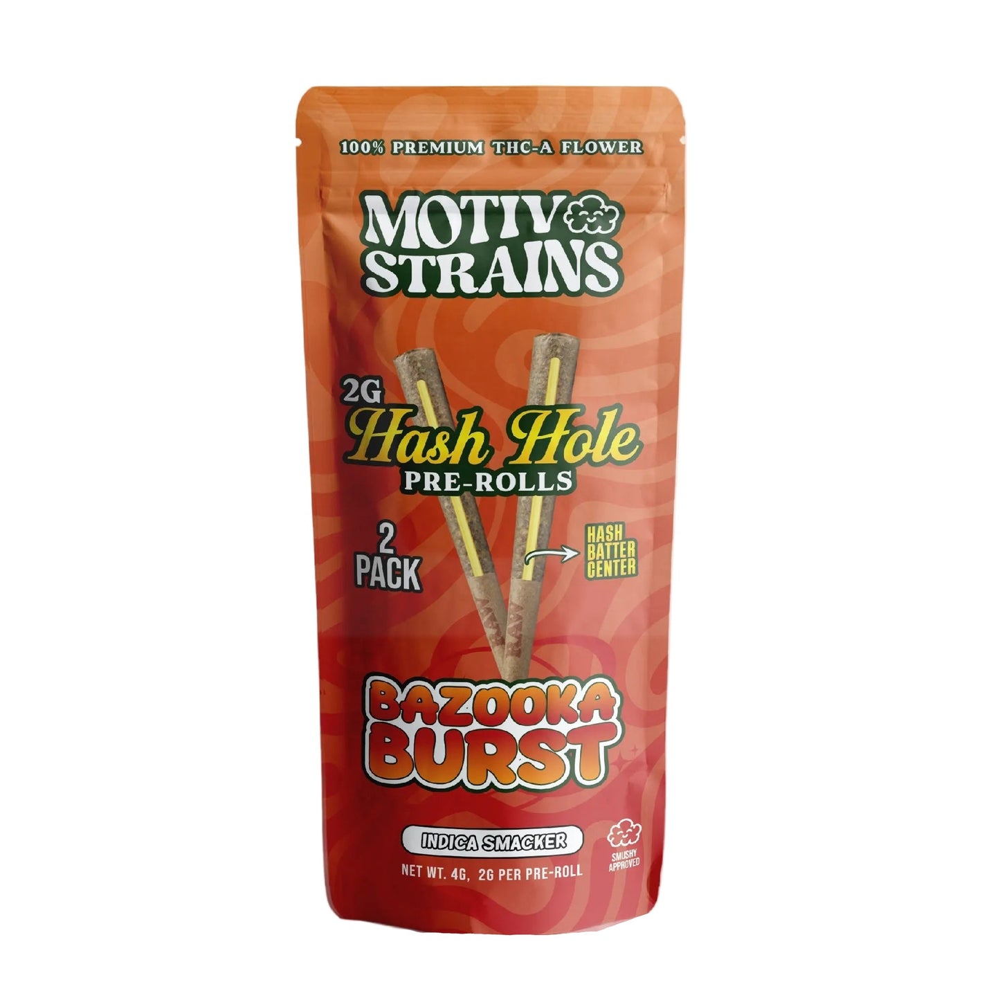 Motiv Strains THC-A Hash Hole Pre-Rolls 2ct 2g