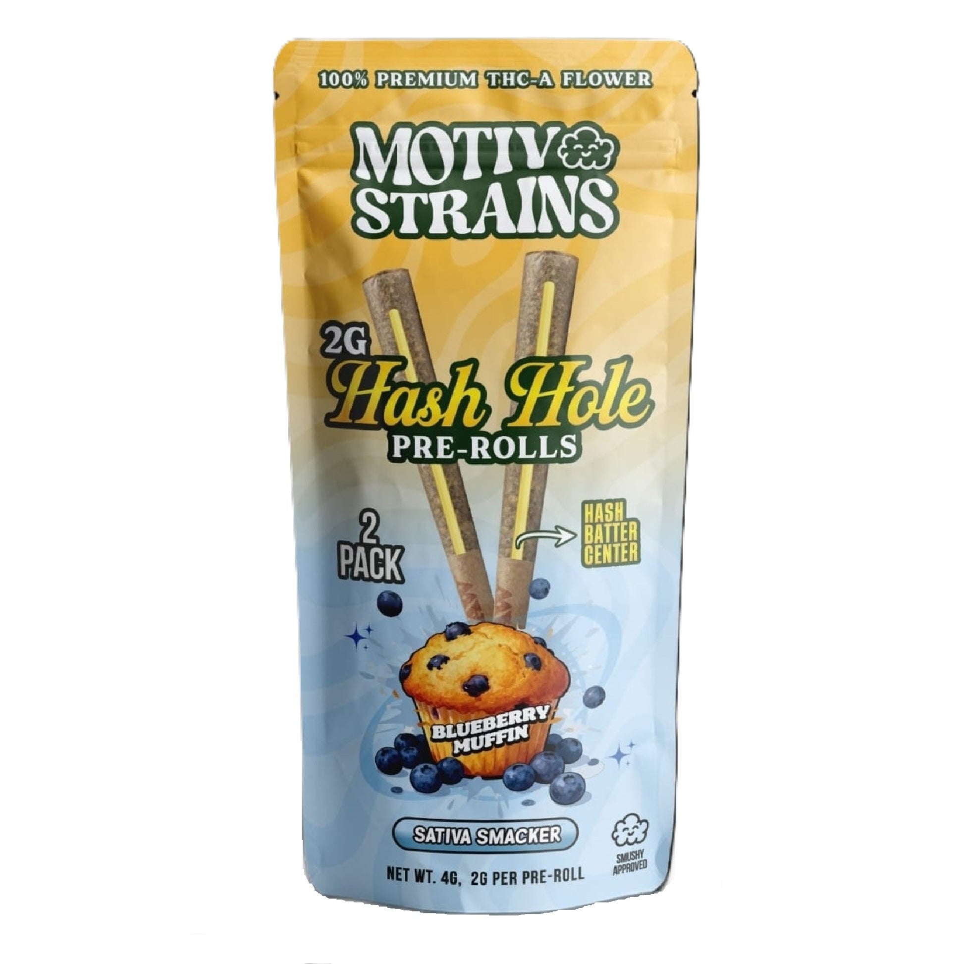 Motiv Strains THC-A Hash Hole Pre-Rolls 2ct 2g