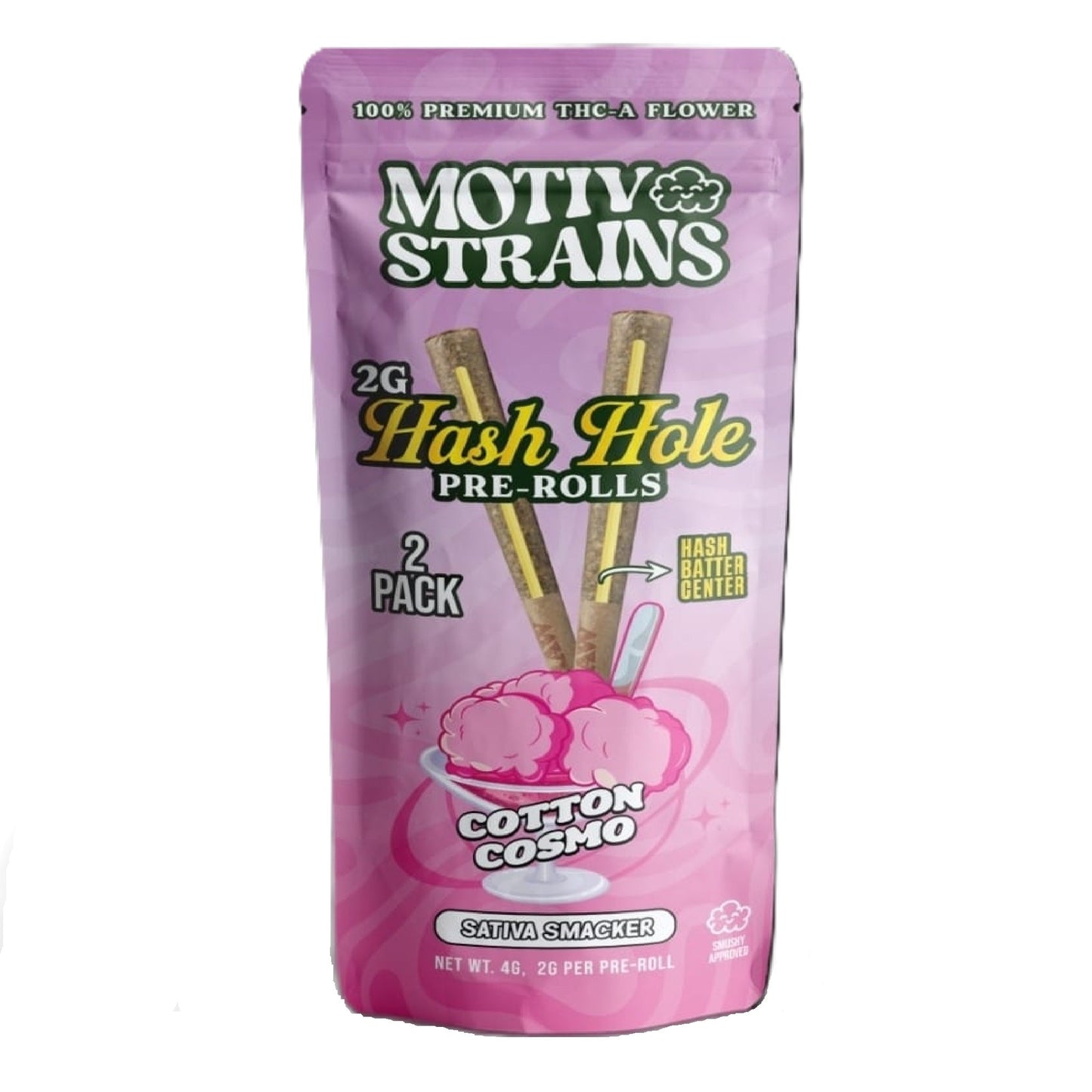Motiv Strains THC-A Hash Hole Pre-Rolls 2ct 2g