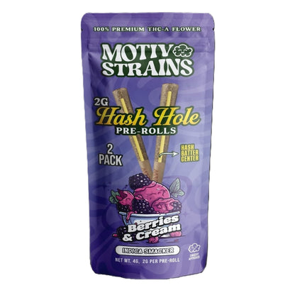 Motiv Strains THC-A Hash Hole Pre-Rolls 2ct 2g