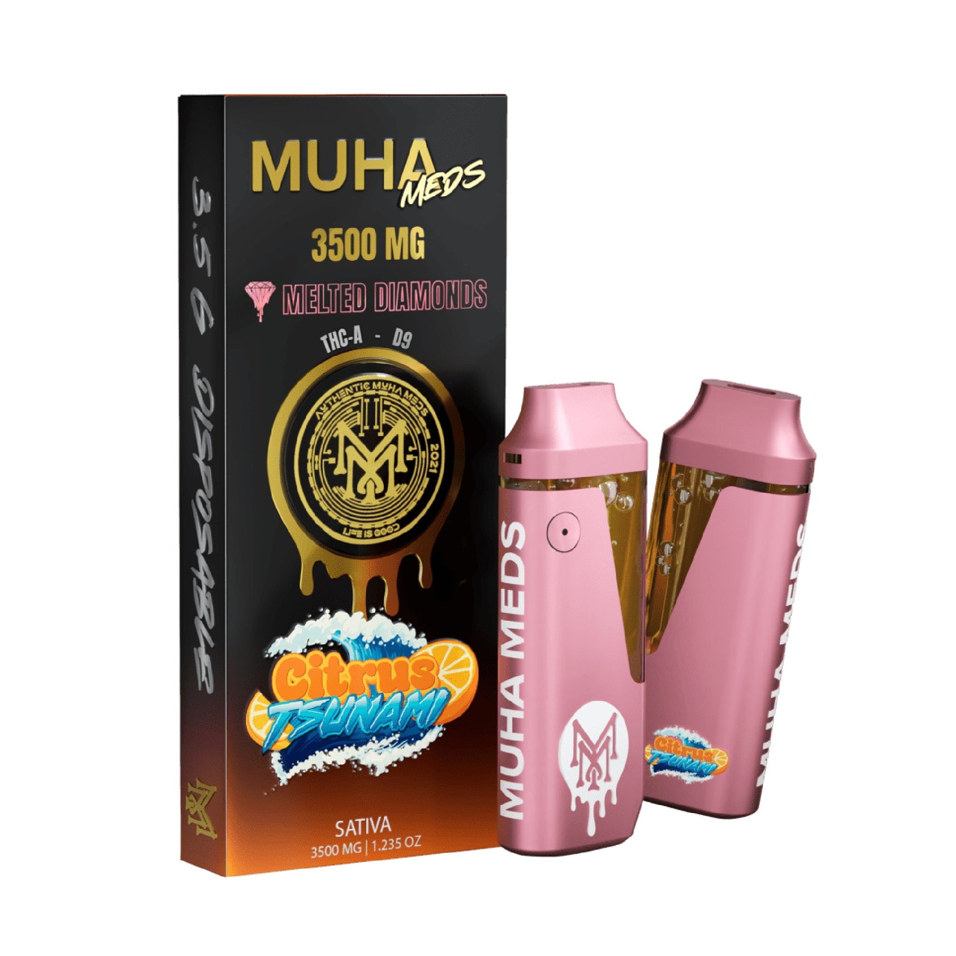 Muha Meds Melted Diamonds THC-A Delta 9 Vaporizer 3500mg