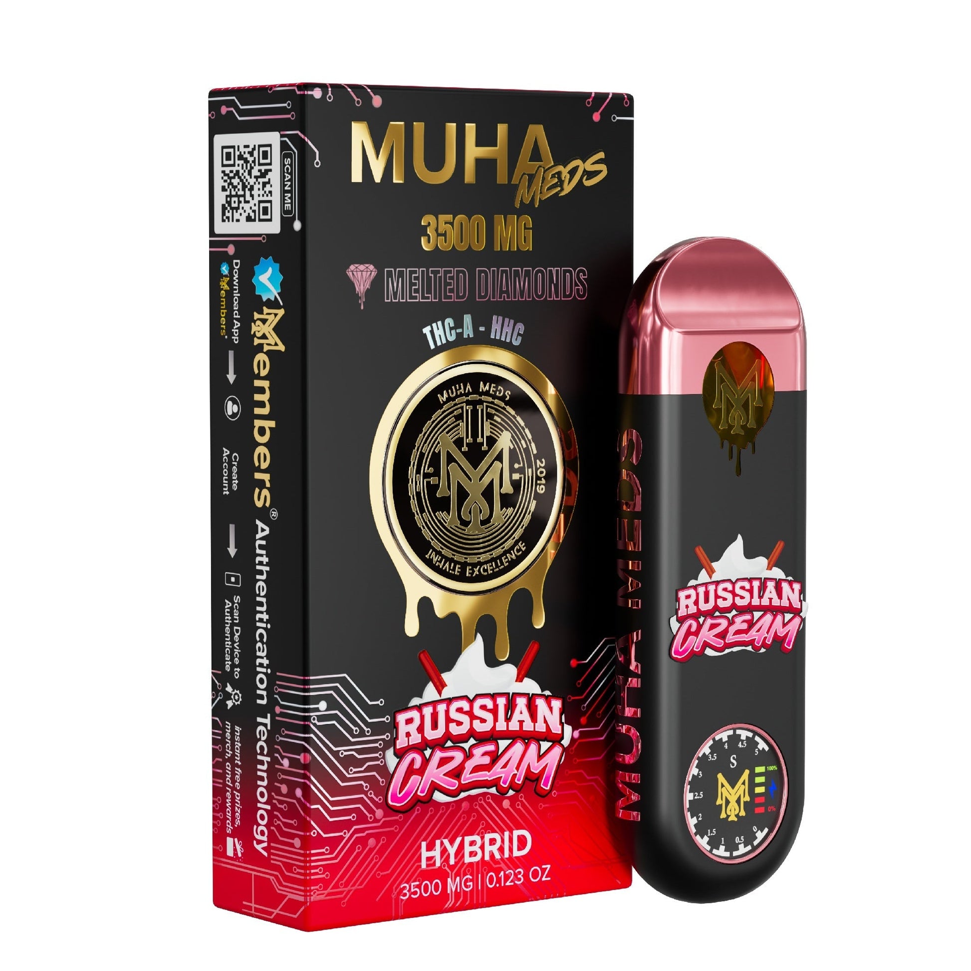 Muha Meds Melted Diamonds THC-A New Gen 3 Vaporizer 3500mg