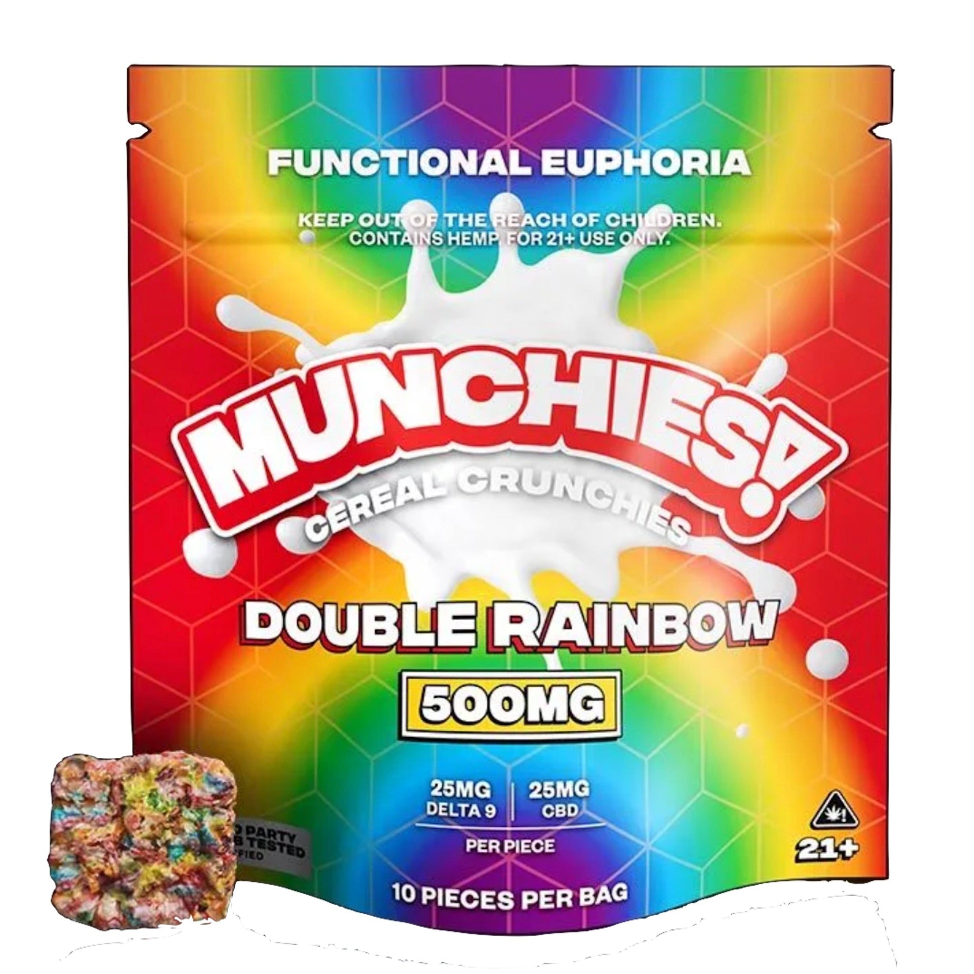 Munchies Delta 9 Double Rainbow Cereal Crunchies 500mg