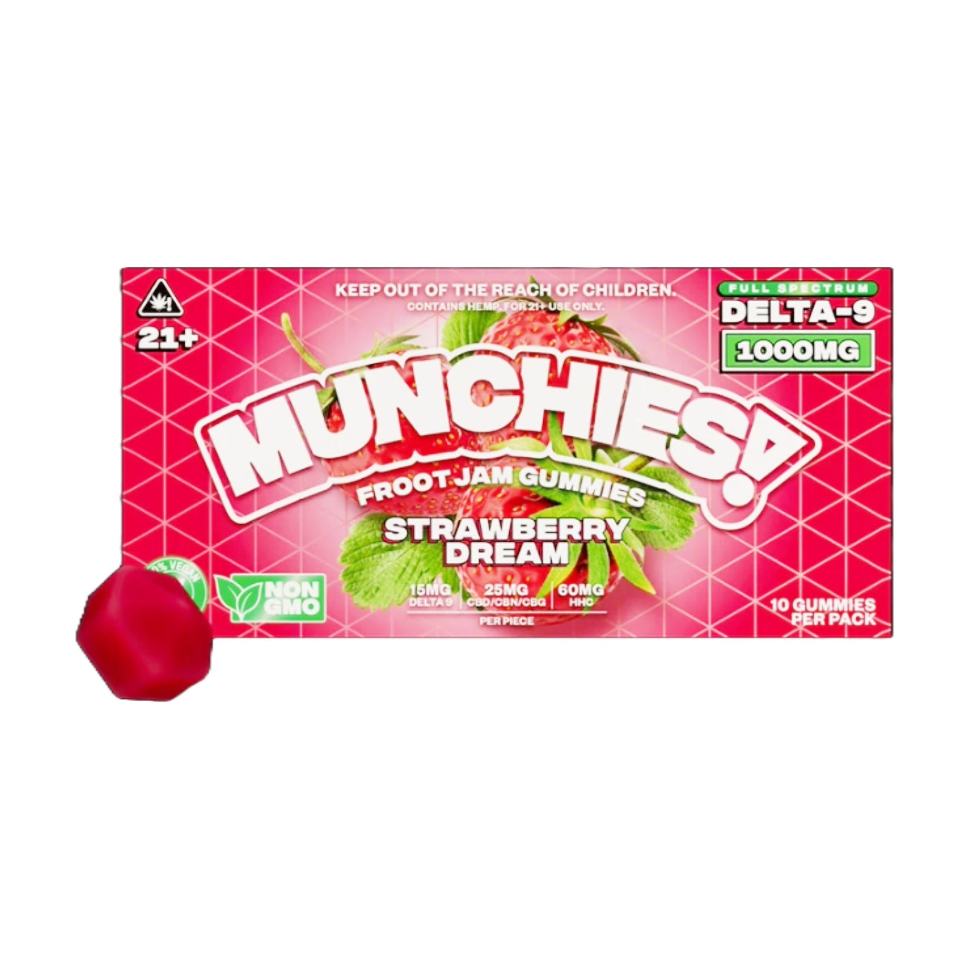 Delta Munchies Munchies Froot Jam Delta 9 Gummies 1000mg 10ct