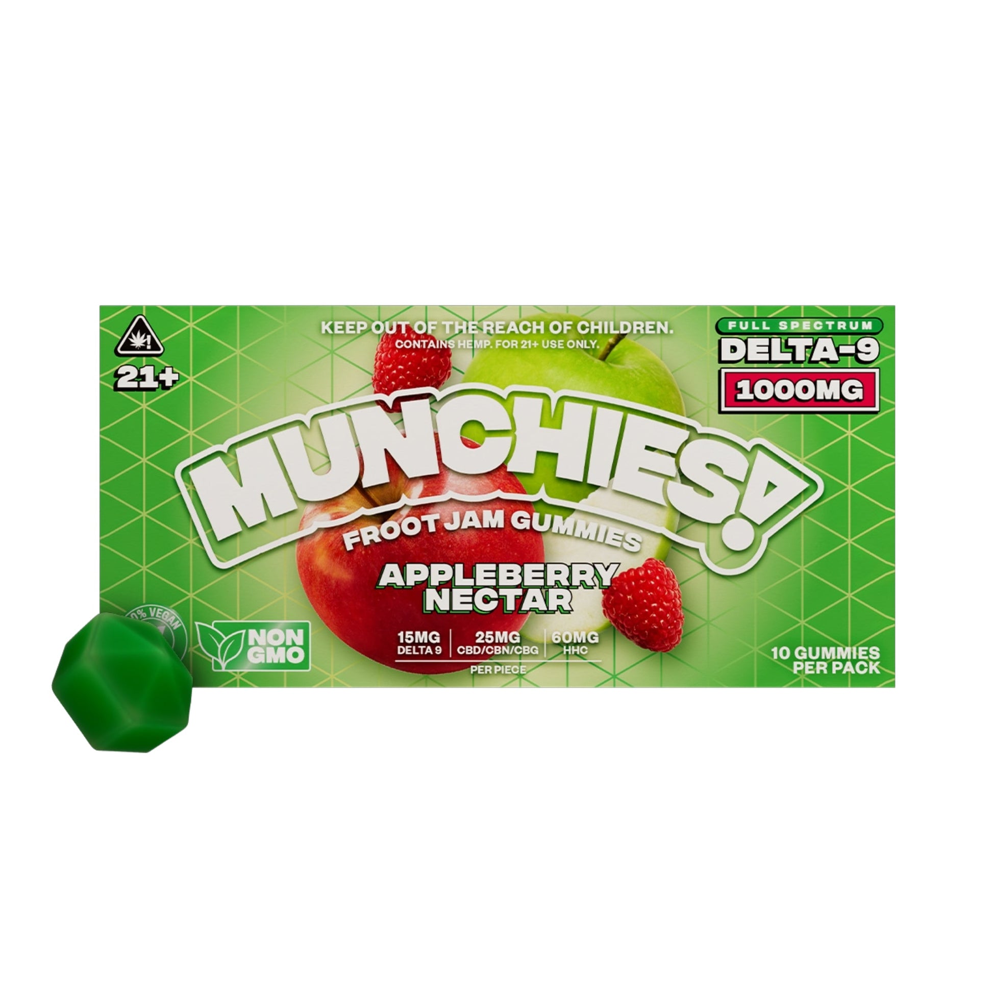 Delta Munchies Munchies Froot Jam Delta 9 Gummies 1000mg 10ct