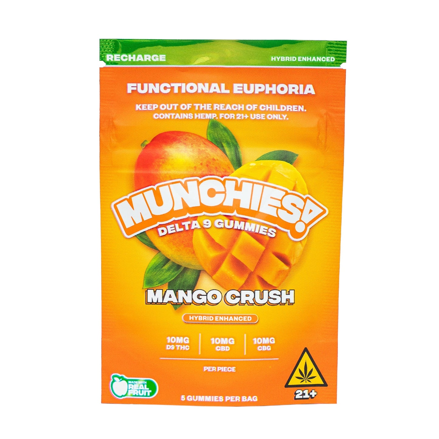 MUNCHIES! Functional Euphoria Delta 9 Boosted Gummies 5ct