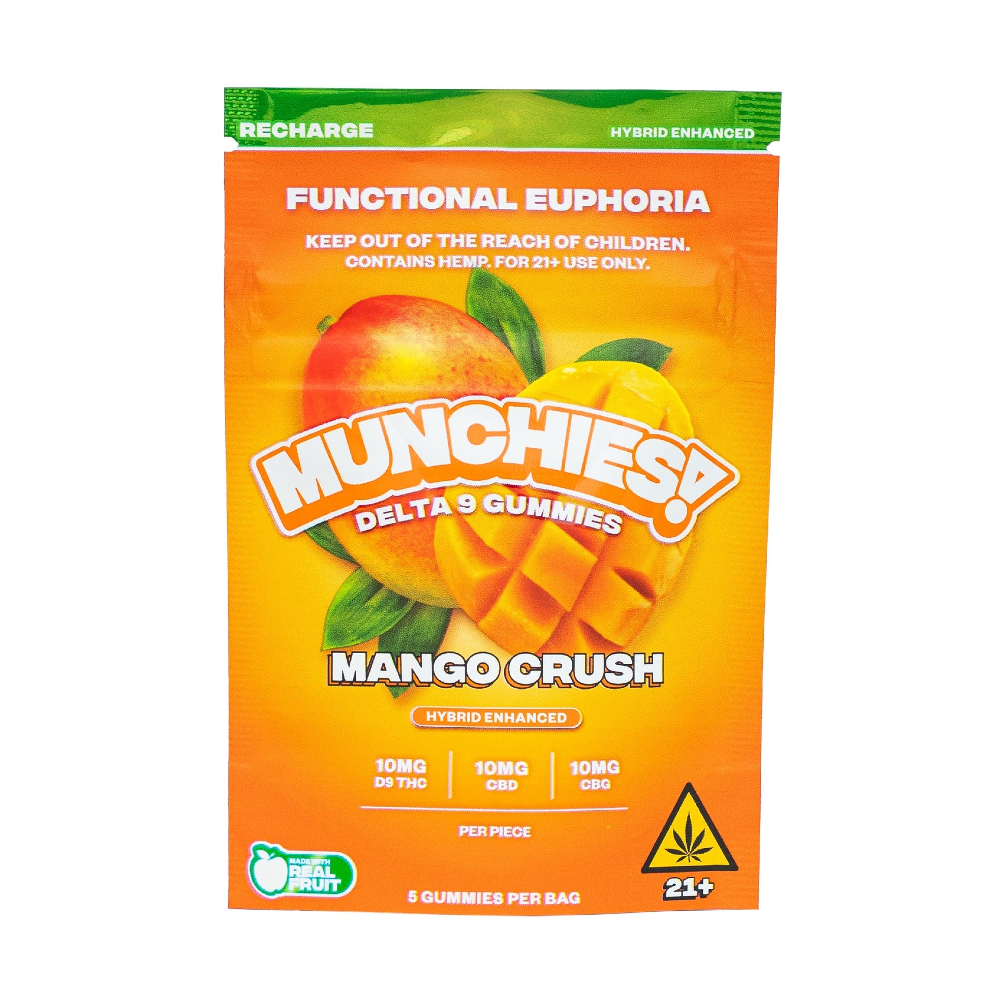 MUNCHIES! Functional Euphoria Delta 9 Boosted Gummies 5ct
