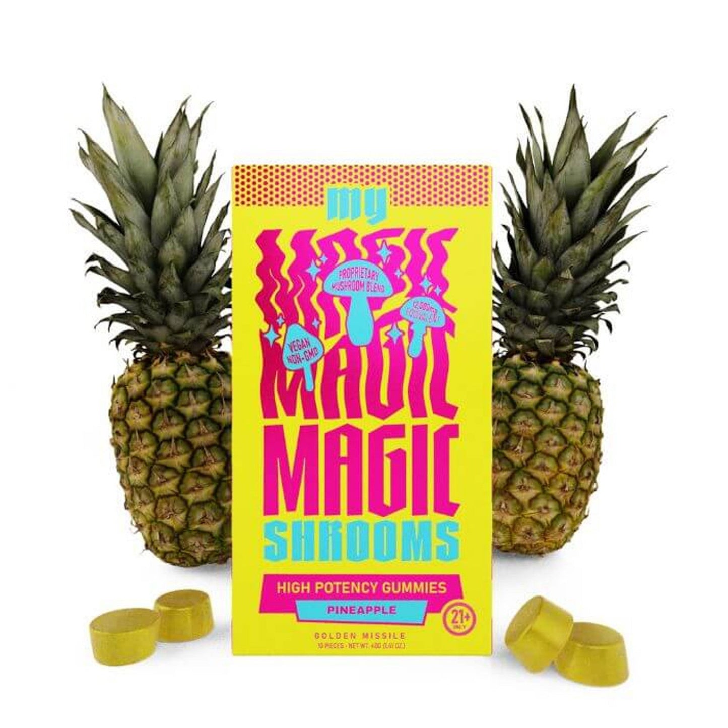 Exodus Golden Missile Magic Mushroom Gummies 1200mg 10ct