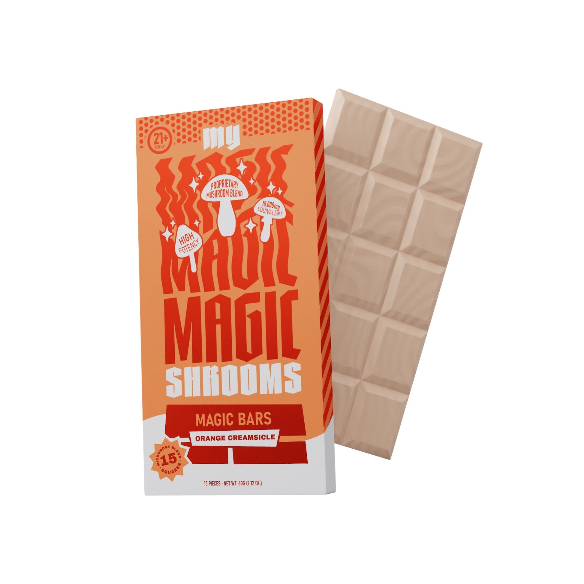 My Magic Shroom Orange Creamsicle Bar 15 Squares