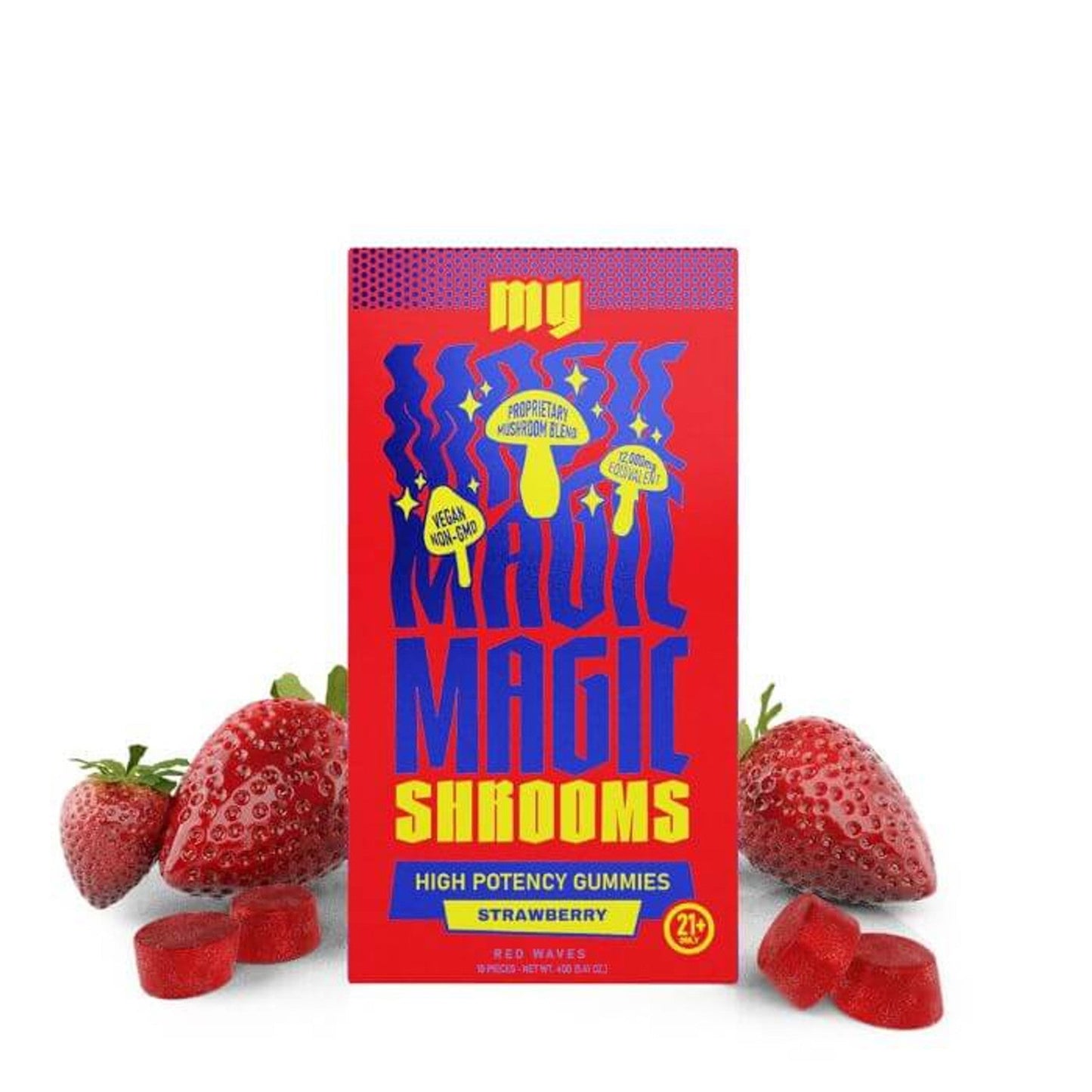 My Magic Shroom Red Wave Gummies Strawberry 1200mg