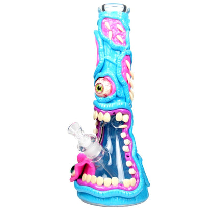Amy Necrotic Neon Monster Bong 14in