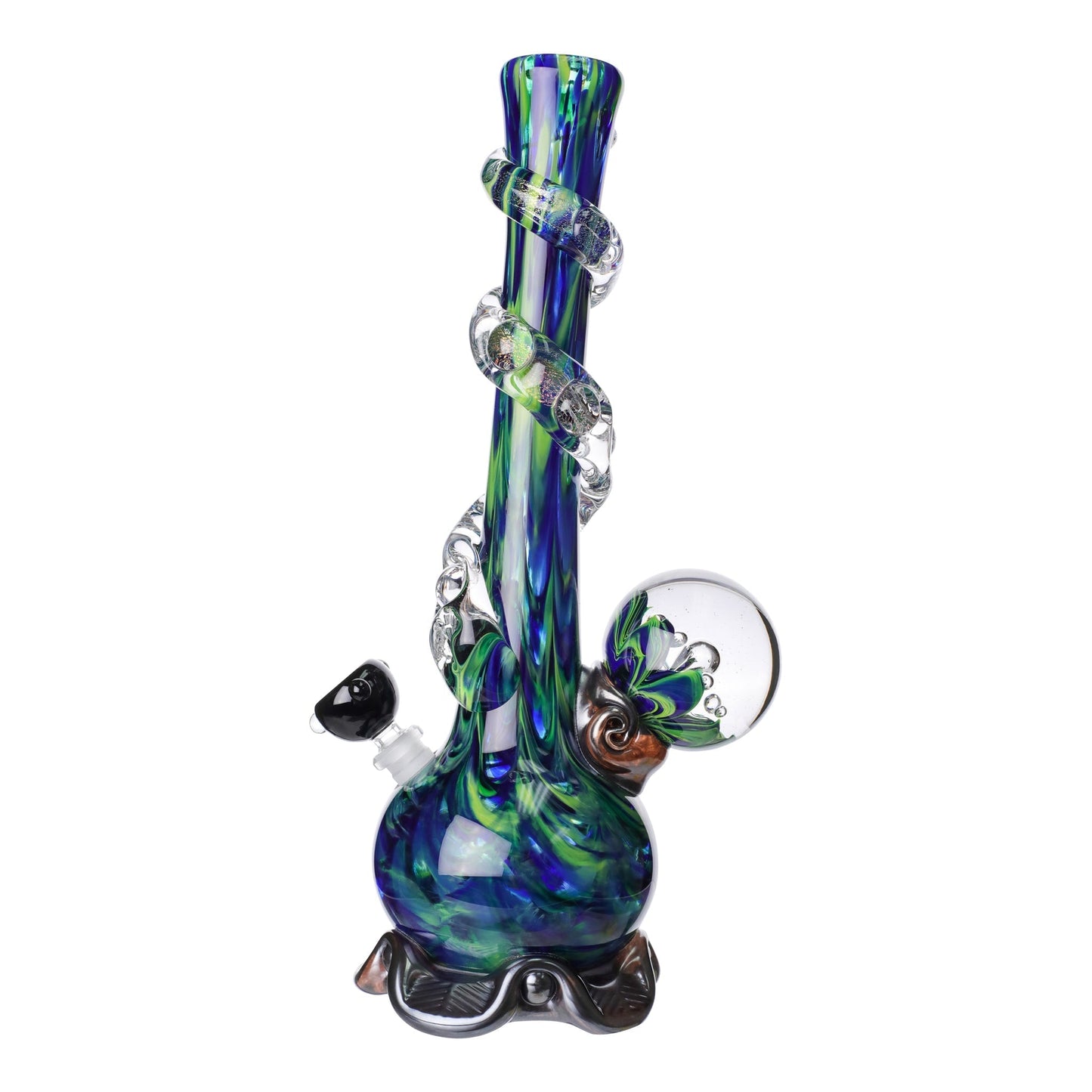 Noble Glass Chromatic Marble Bong 14in