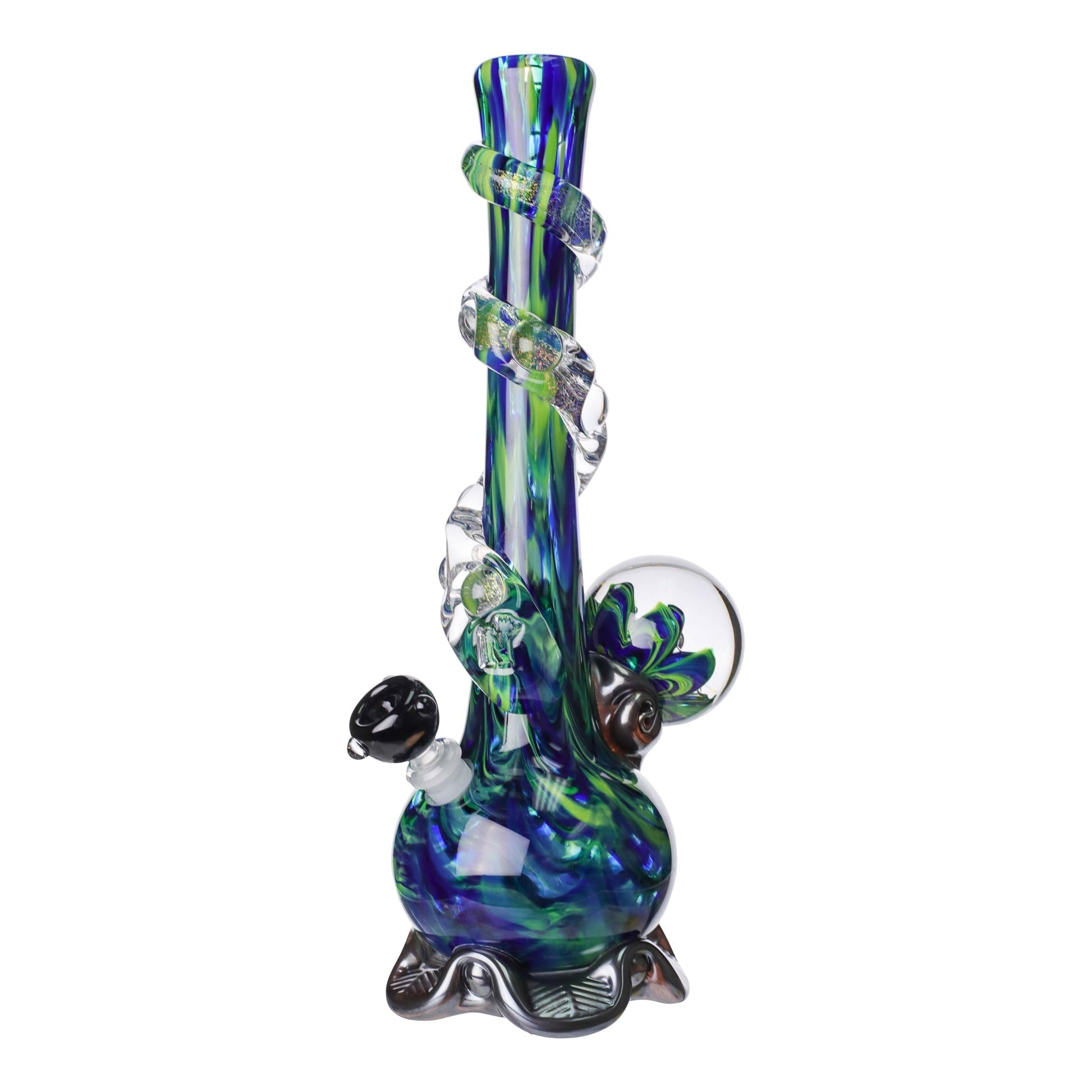 Noble Glass Chromatic Marble Bong 14in