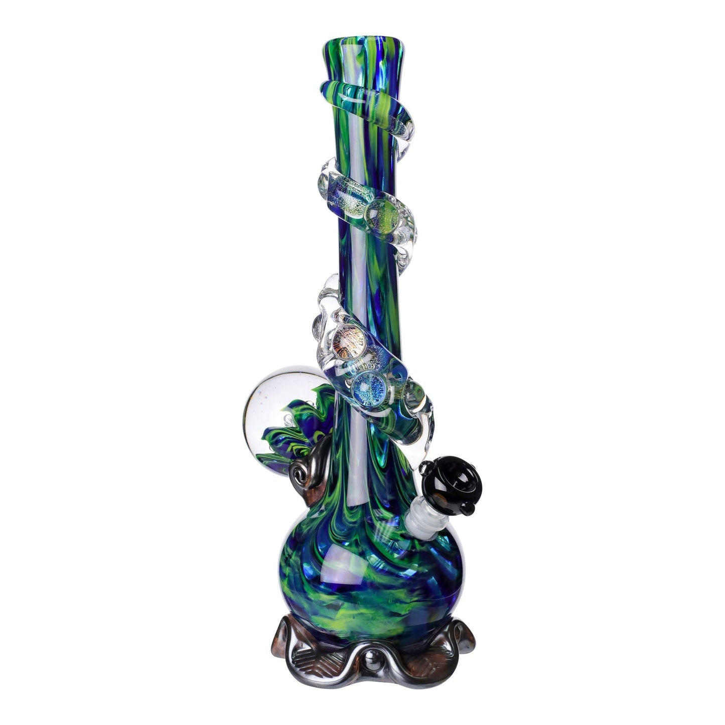 Noble Glass Chromatic Marble Bong 14in