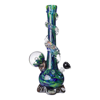 Noble Glass Chromatic Marble Bong 14in